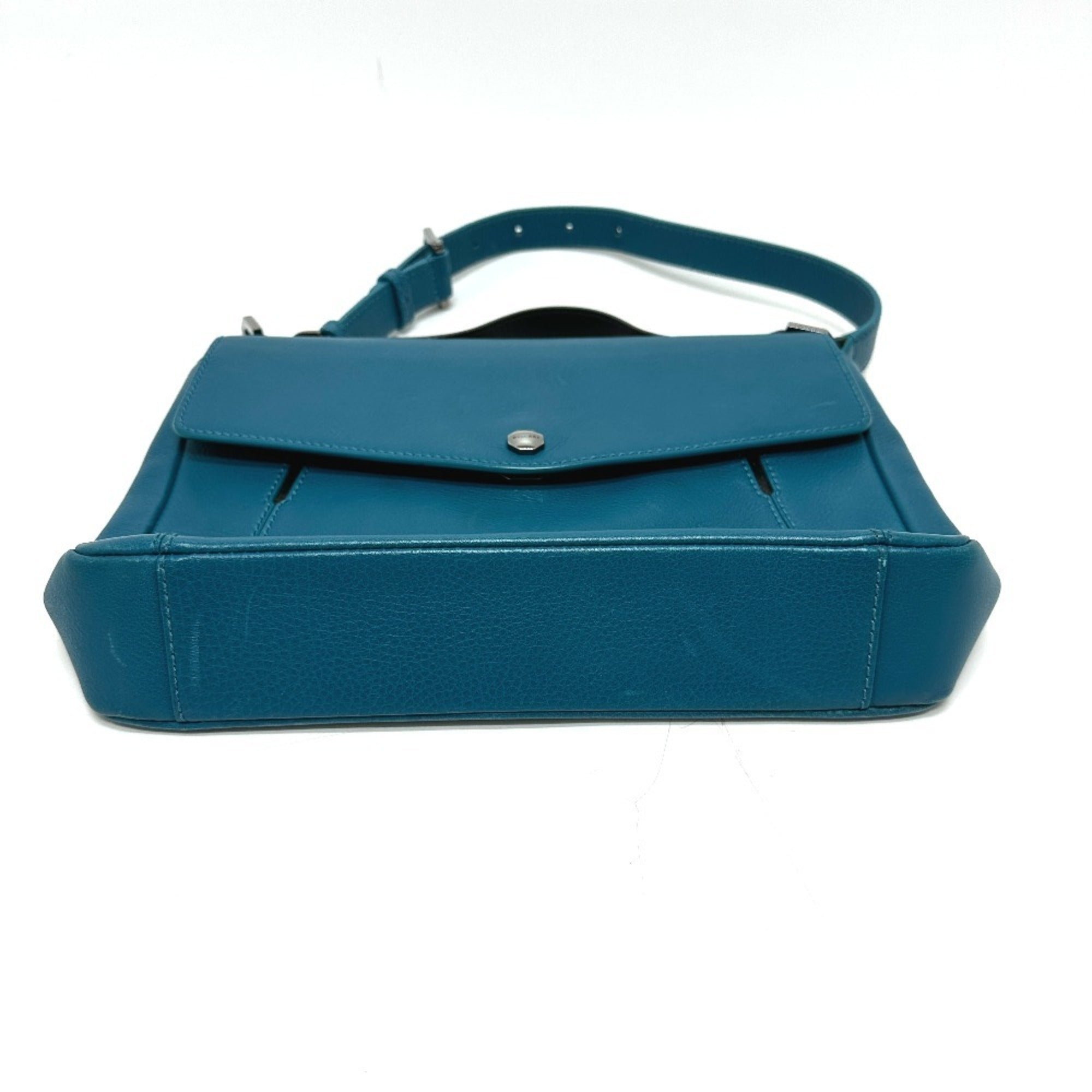 Bvlgari Blue Turquoise Leather Handbag (Pre-Owned)