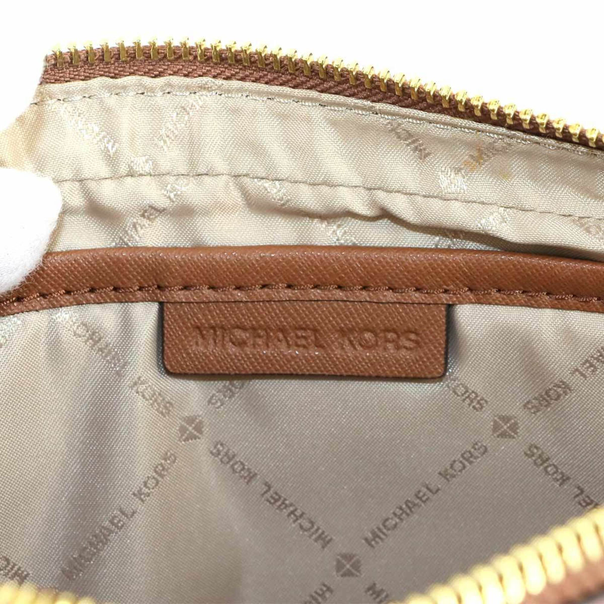 Michael Kors Brown Pvc Leather Handbag Shoulder Bag (Pre-Owned)