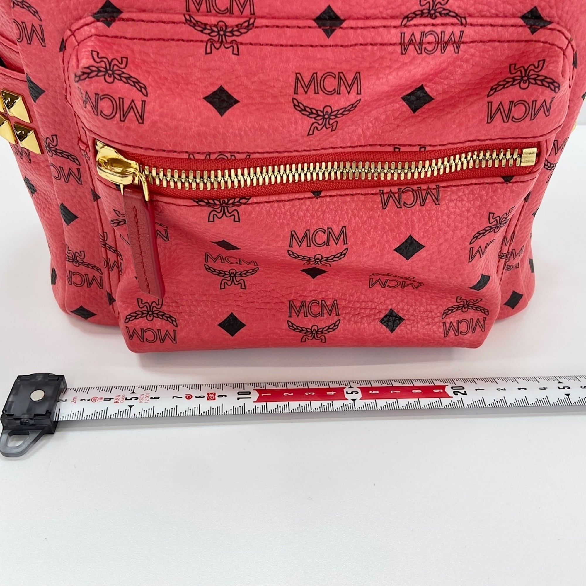 Mcm Red Color Backpack (Pre-Owned)