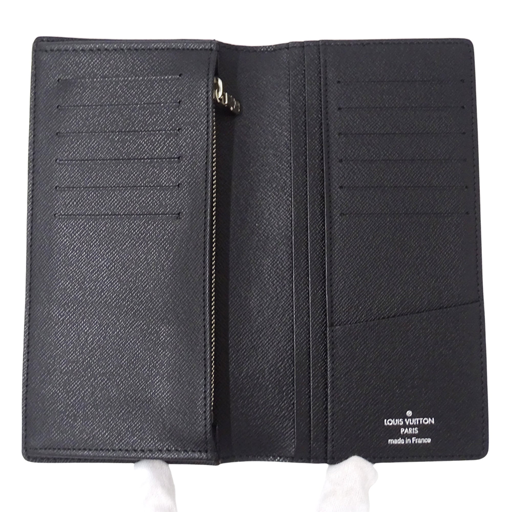 Louis Vuitton Black Damier Graphite Damier Graphite Long Wallet (Bi-Fold) (Pre-Owned)