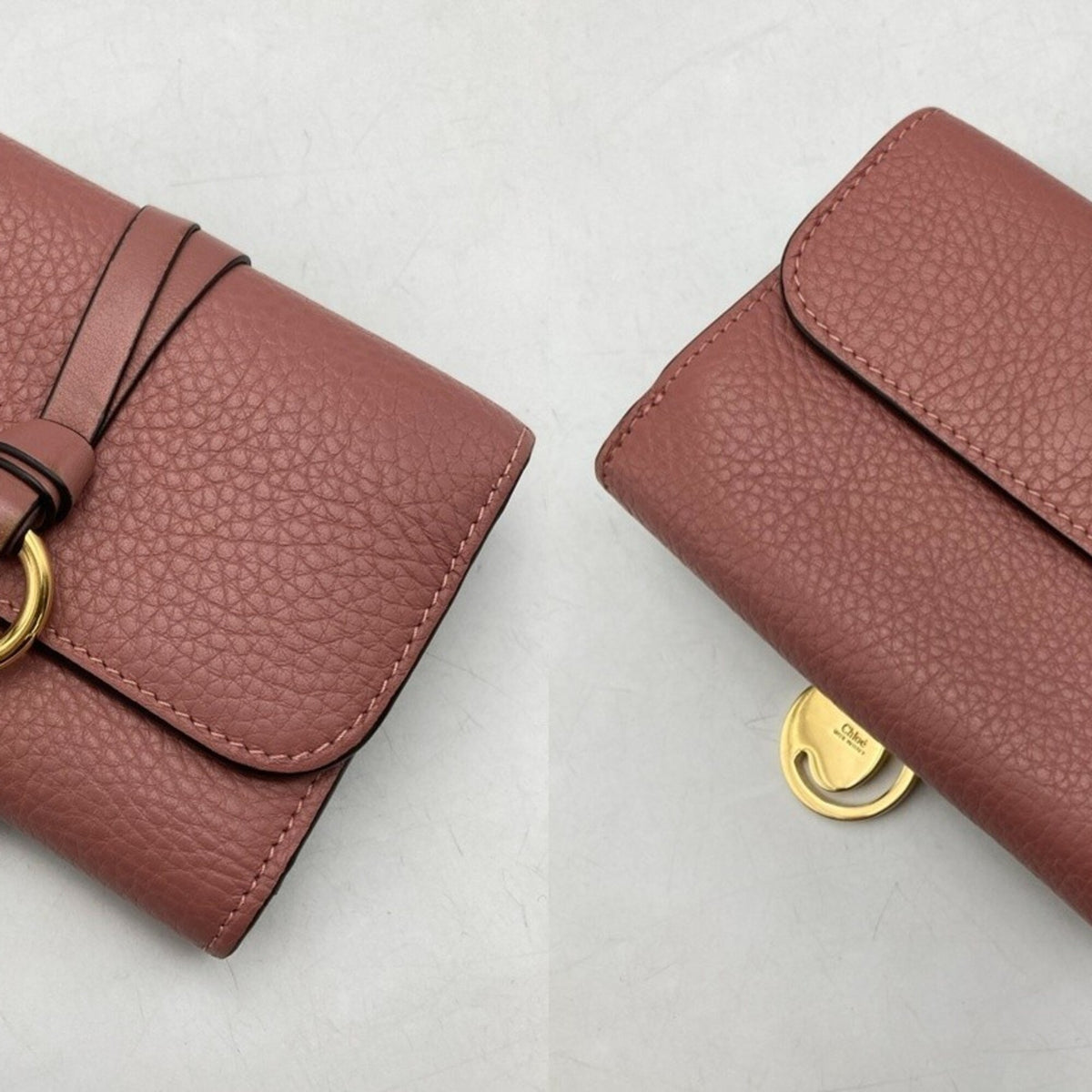 Chloé Pink Leather Wallet (Tri-Fold) (Pre-Owned)