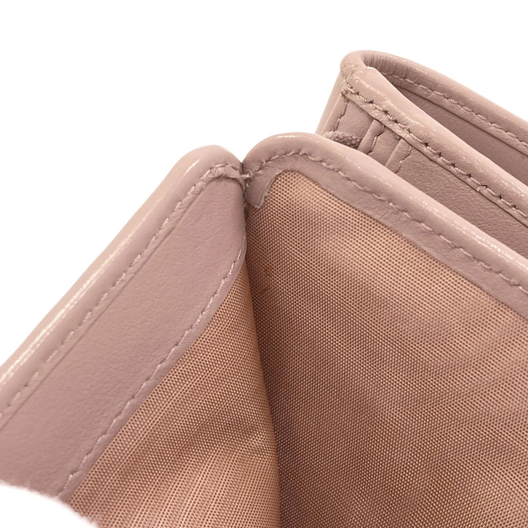 Miu Miu Pink Leather Wallet (Bi-Fold) (Pre-Owned)