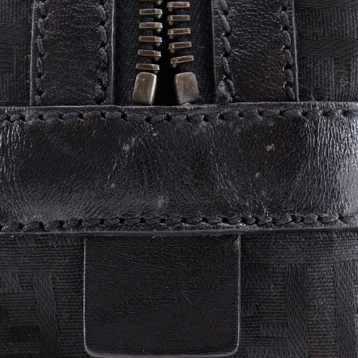 Fendi Zucchino Black Nylon Canvas Tote Bag (Pre-Owned)