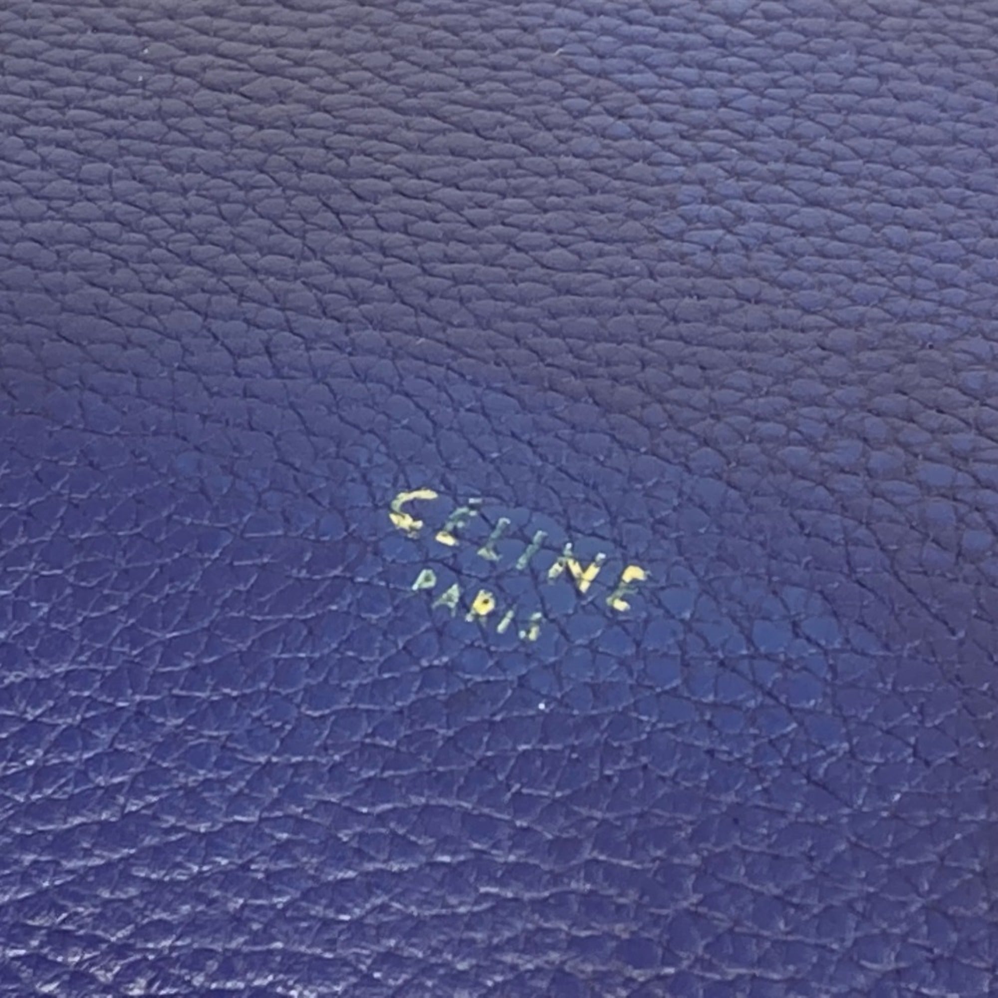Celine Blue Leather Shoulder Bag (Pre-Owned)
