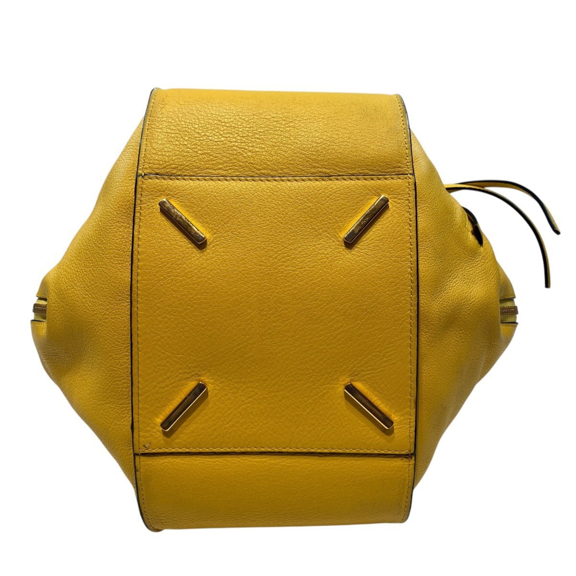 Loewe Yellow Leather Handbag (Pre-Owned)