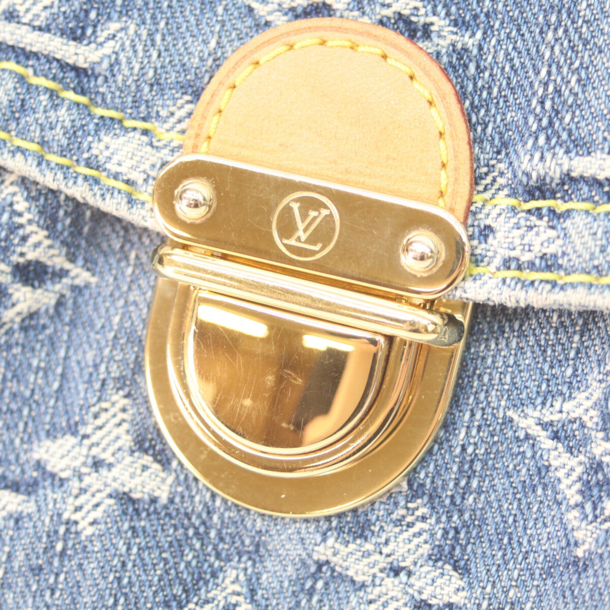 Louis Vuitton Indigo Monogram Denim Shoulder Bag (Pre-Owned)