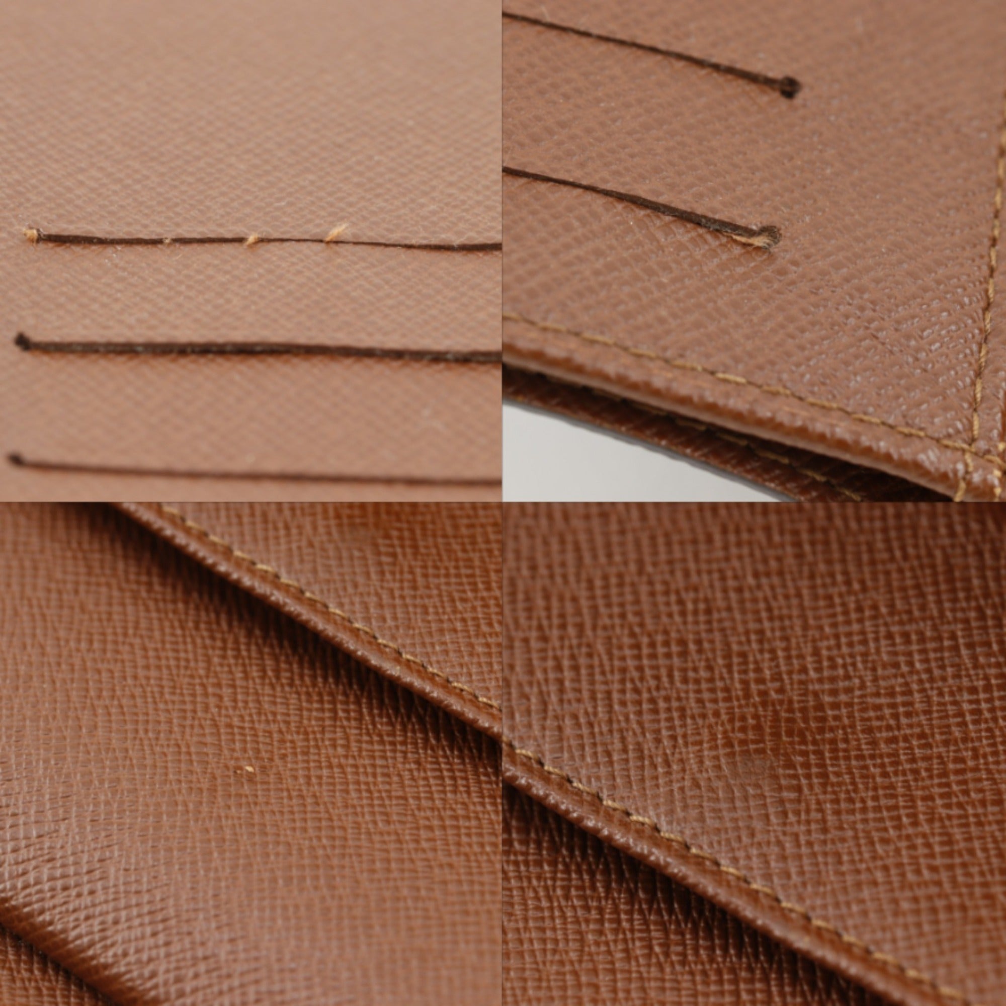 Louis Vuitton Brown Monogram Canvas Wallet (Tri-Fold) (Pre-Owned)