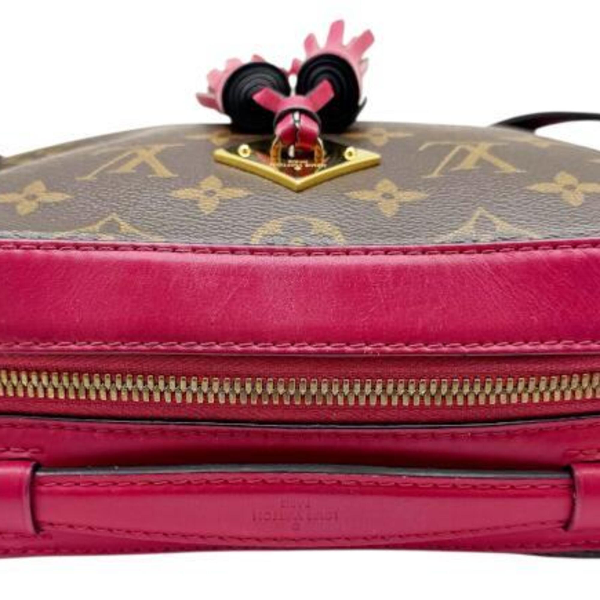 Louis Vuitton Brown Freesia Monogram Pink Monogram Shoulder Bag (Pre-Owned)