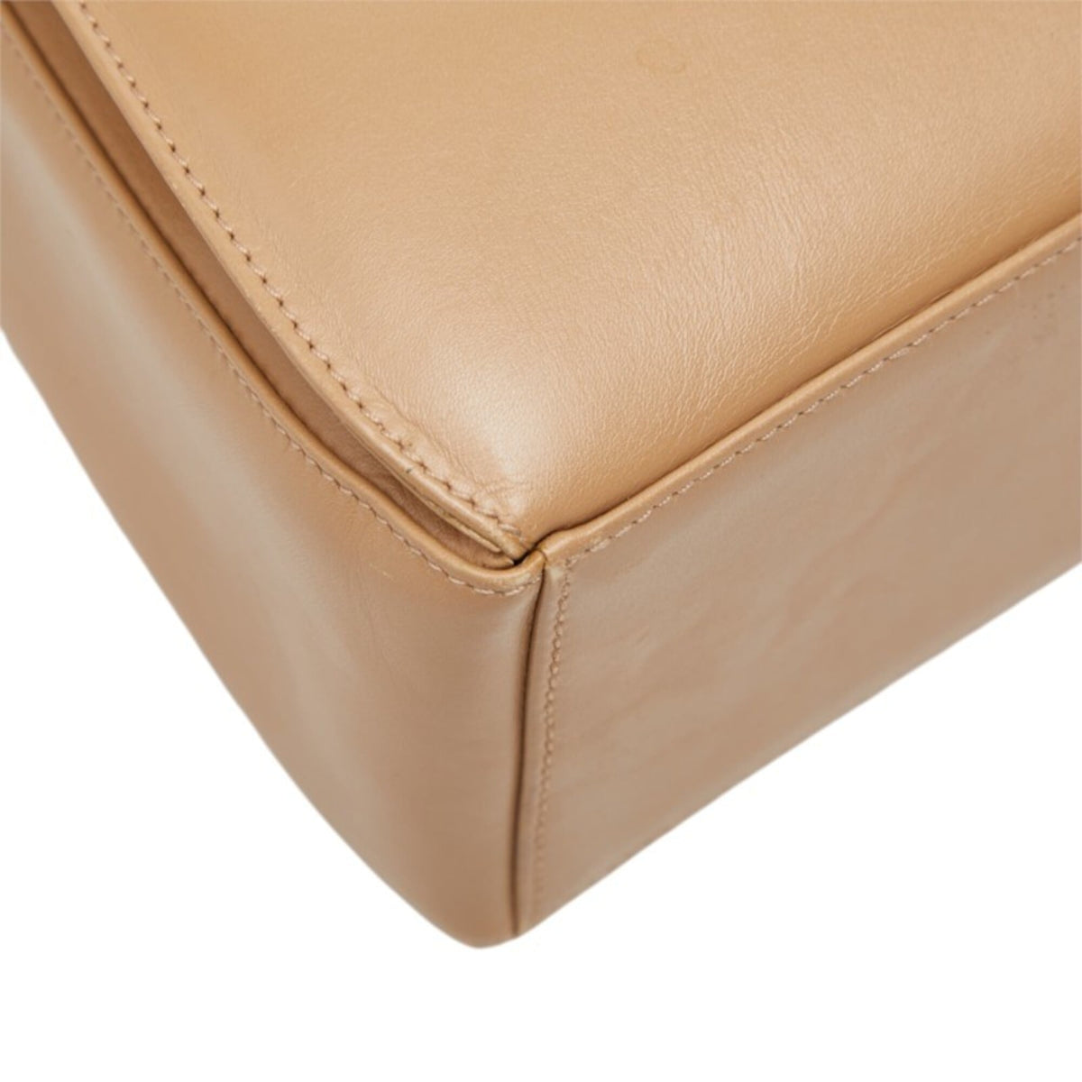 Salvatore Ferragamo Beige Leather Shoulder Bag (Pre-Owned)