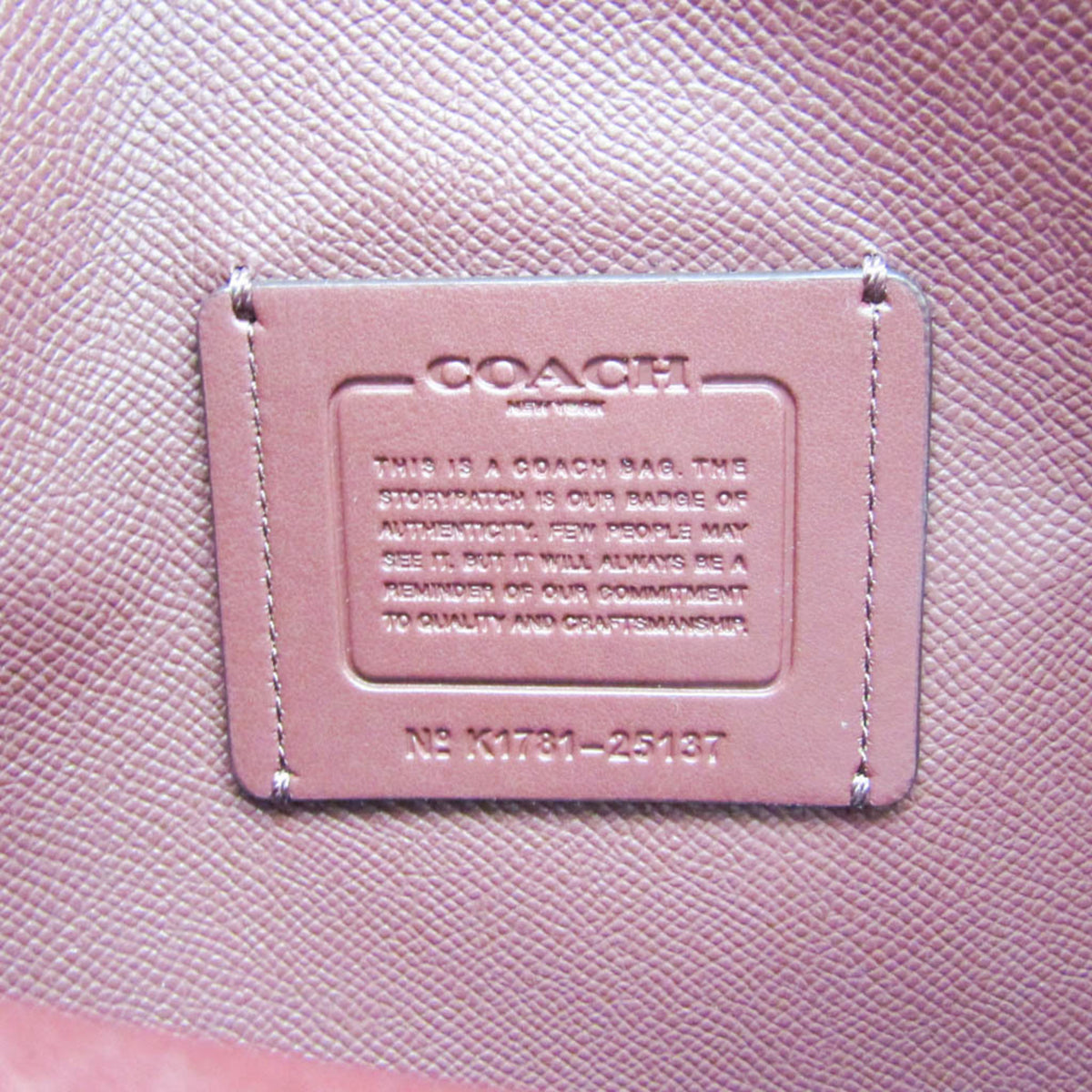 Coach Pink Leather Shoulder Bag Tote Bag (Pre-Owned)
