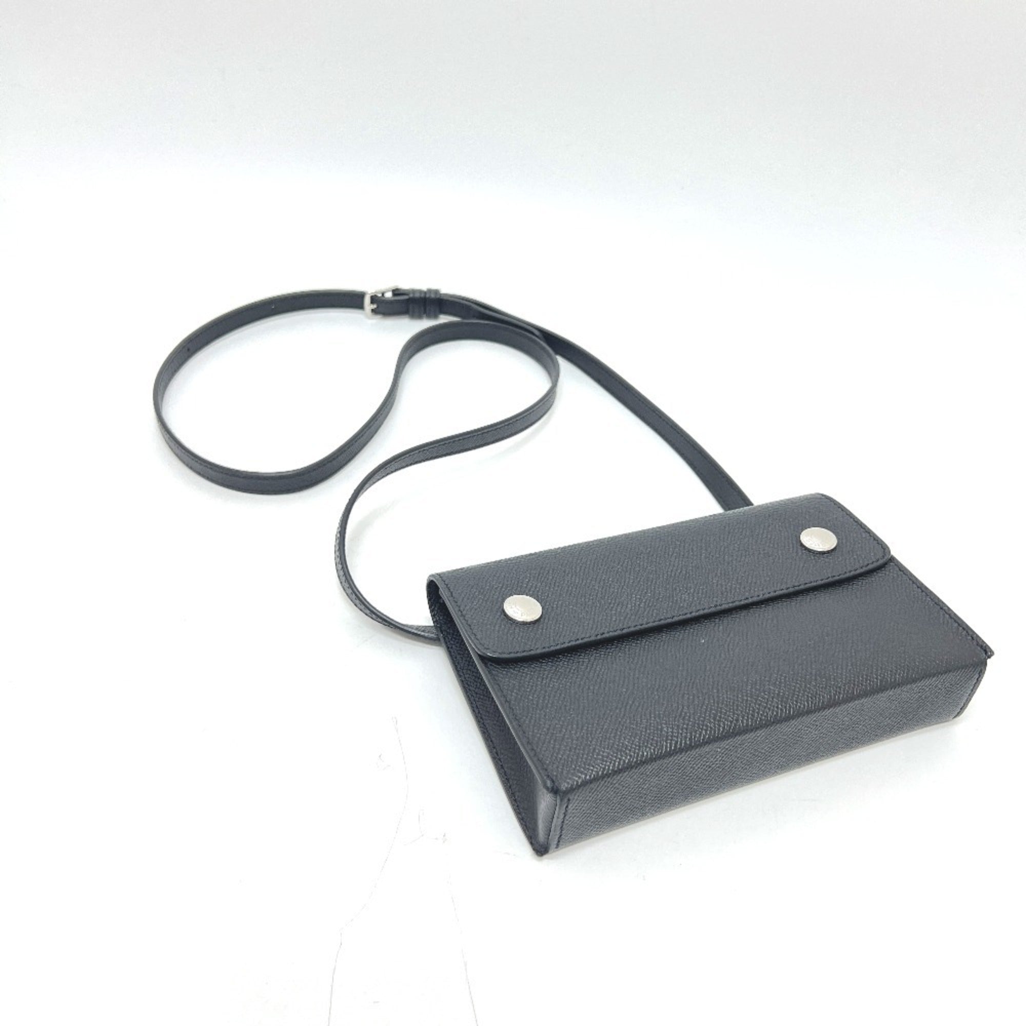 Hermes Black Epsom Leather Shoulder Bag (Pre-Owned)