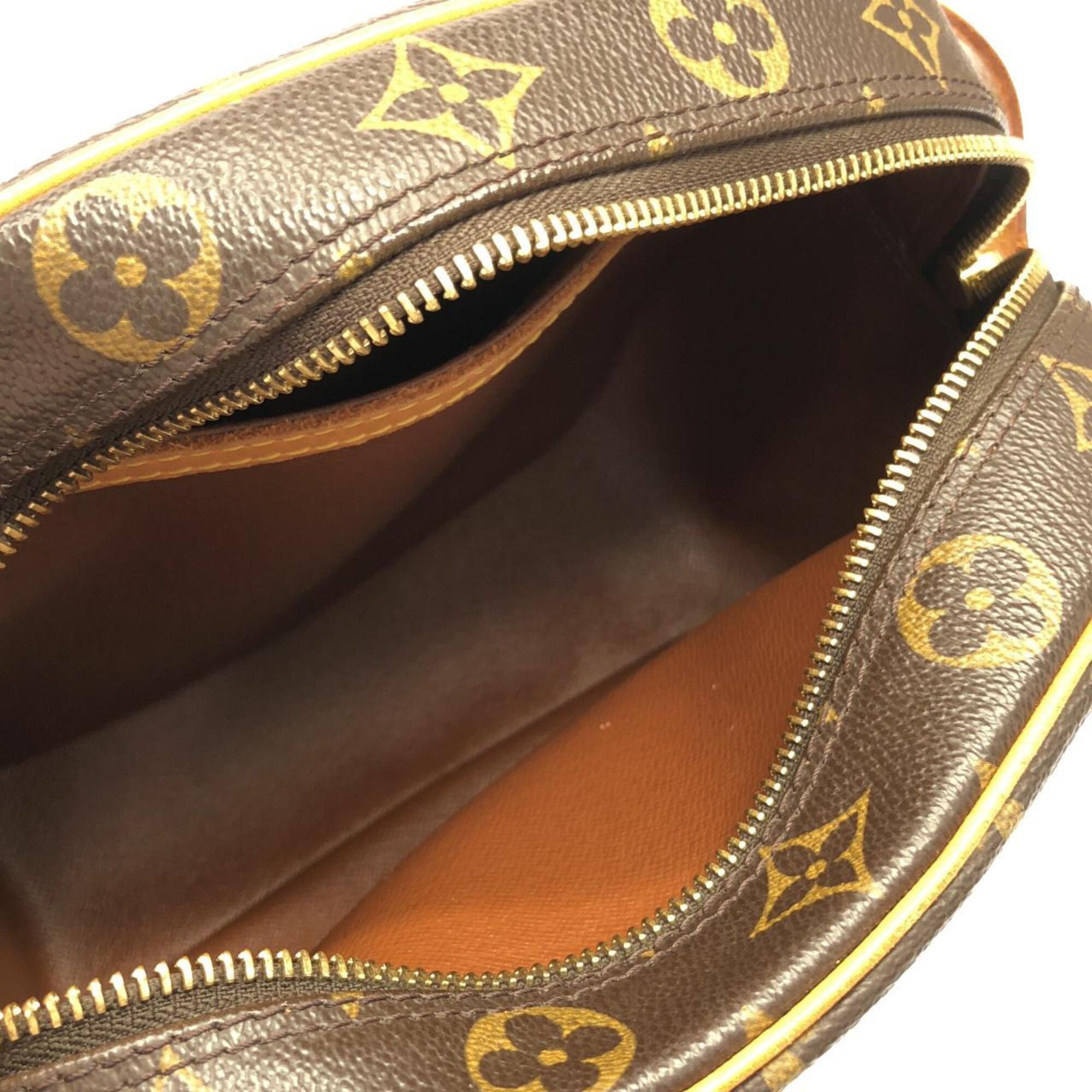 Louis Vuitton Marron Coated Canvas Shoulder Bag (Pre-Owned)
