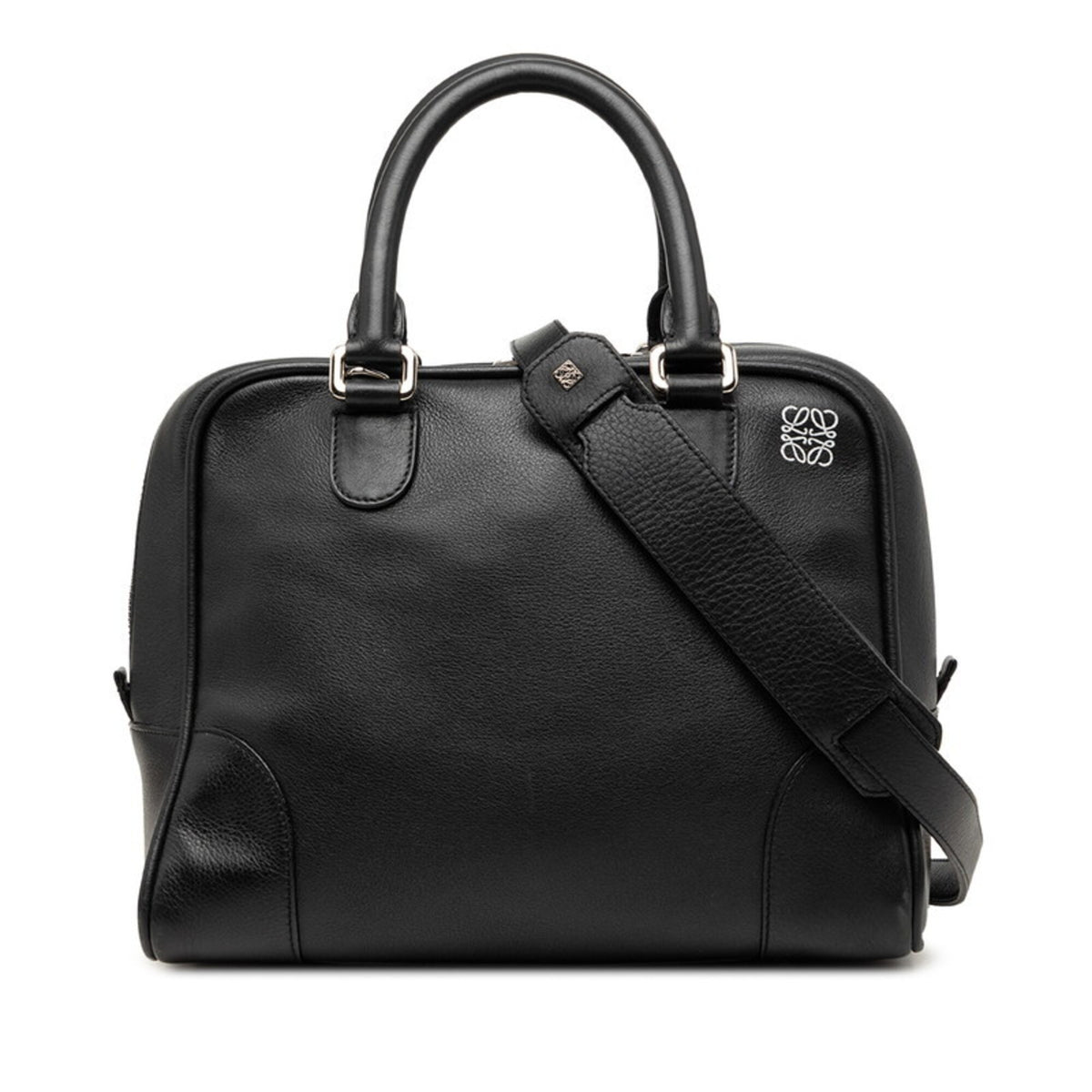 Loewe Black Leather Handbag Shoulder Bag (Pre-Owned)