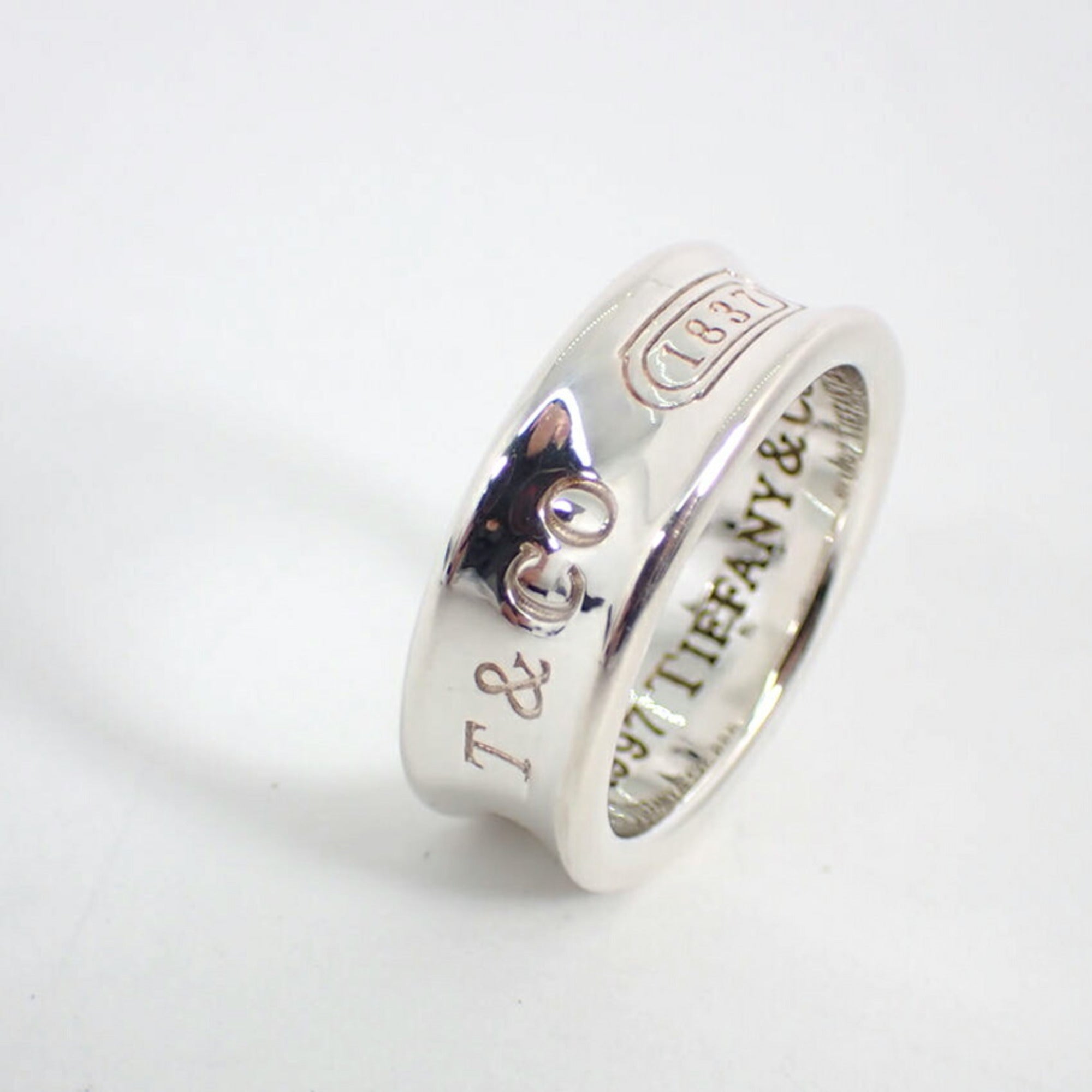 Tiffany Silver Sterling Silver 925 Band Ring (Pre-Owned)