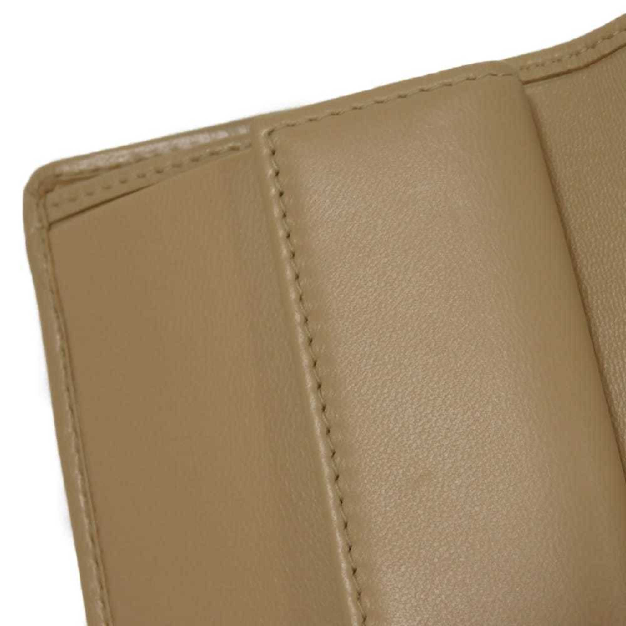 Miu Miu Beige Leather Wallet (Tri-Fold) (Pre-Owned)