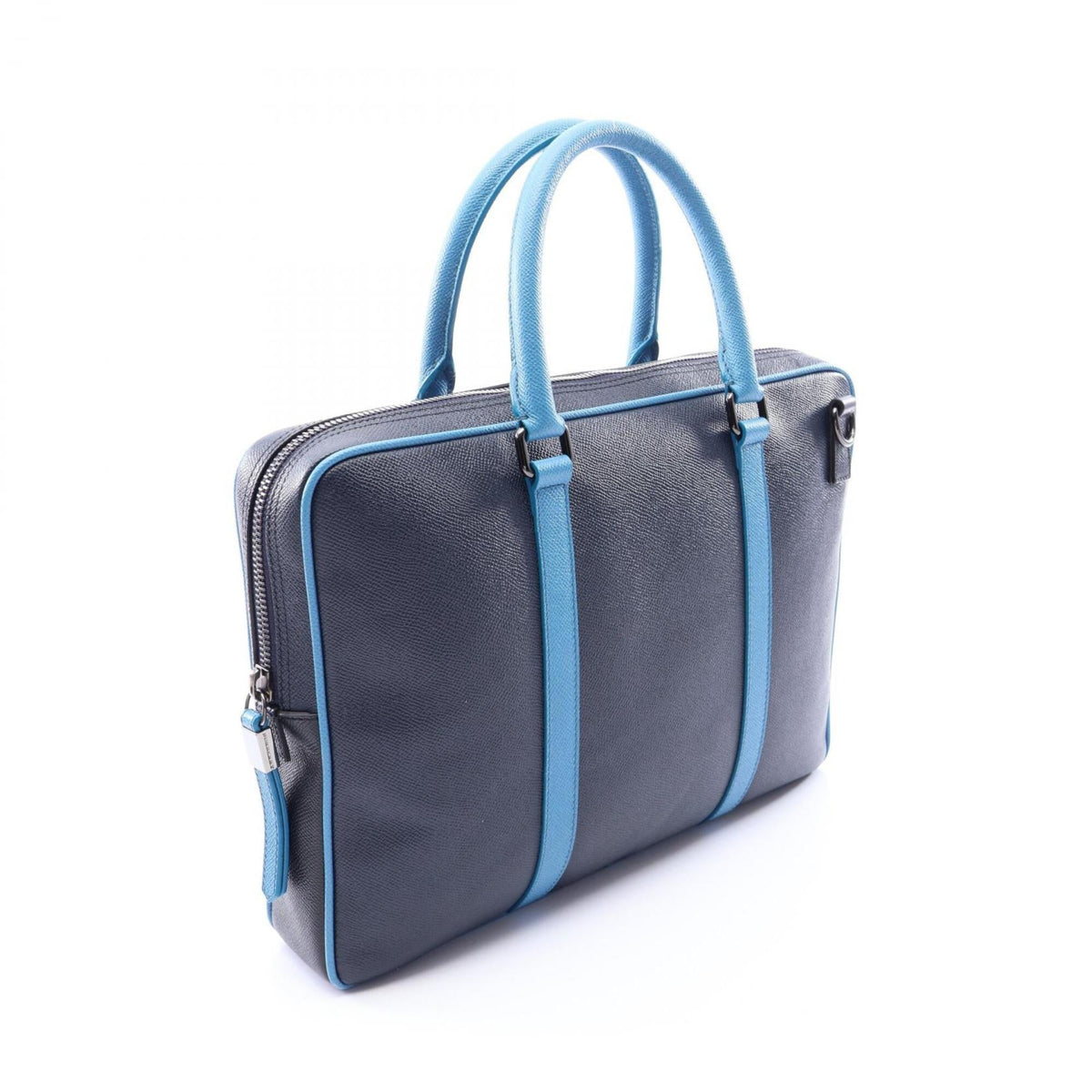 Burberry Blue Navy Leather Handbag (Pre-Owned)