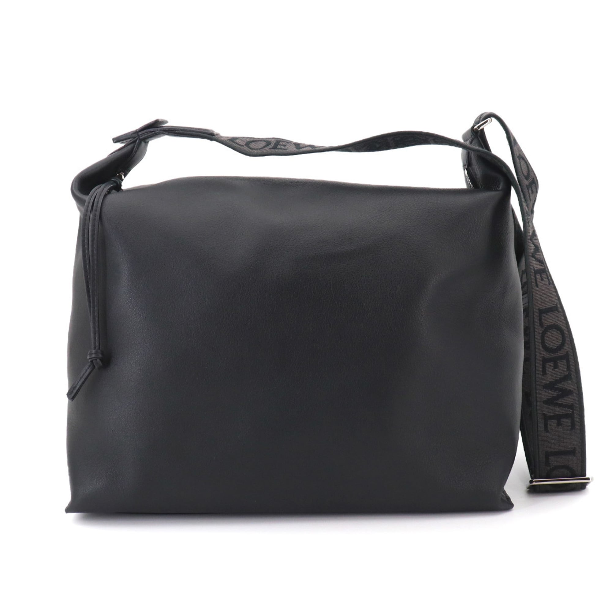 Loewe Black Leather Handbag Shoulder Bag Sling Bag (Pre-Owned)