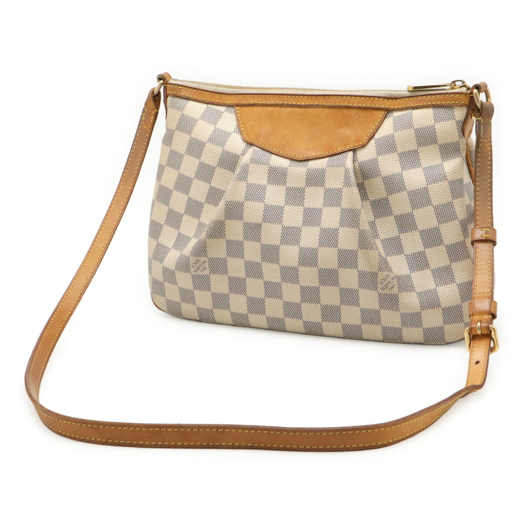 Louis Vuitton Damier Azur Ivory Canvas Shoulder Bag (Pre-Owned)