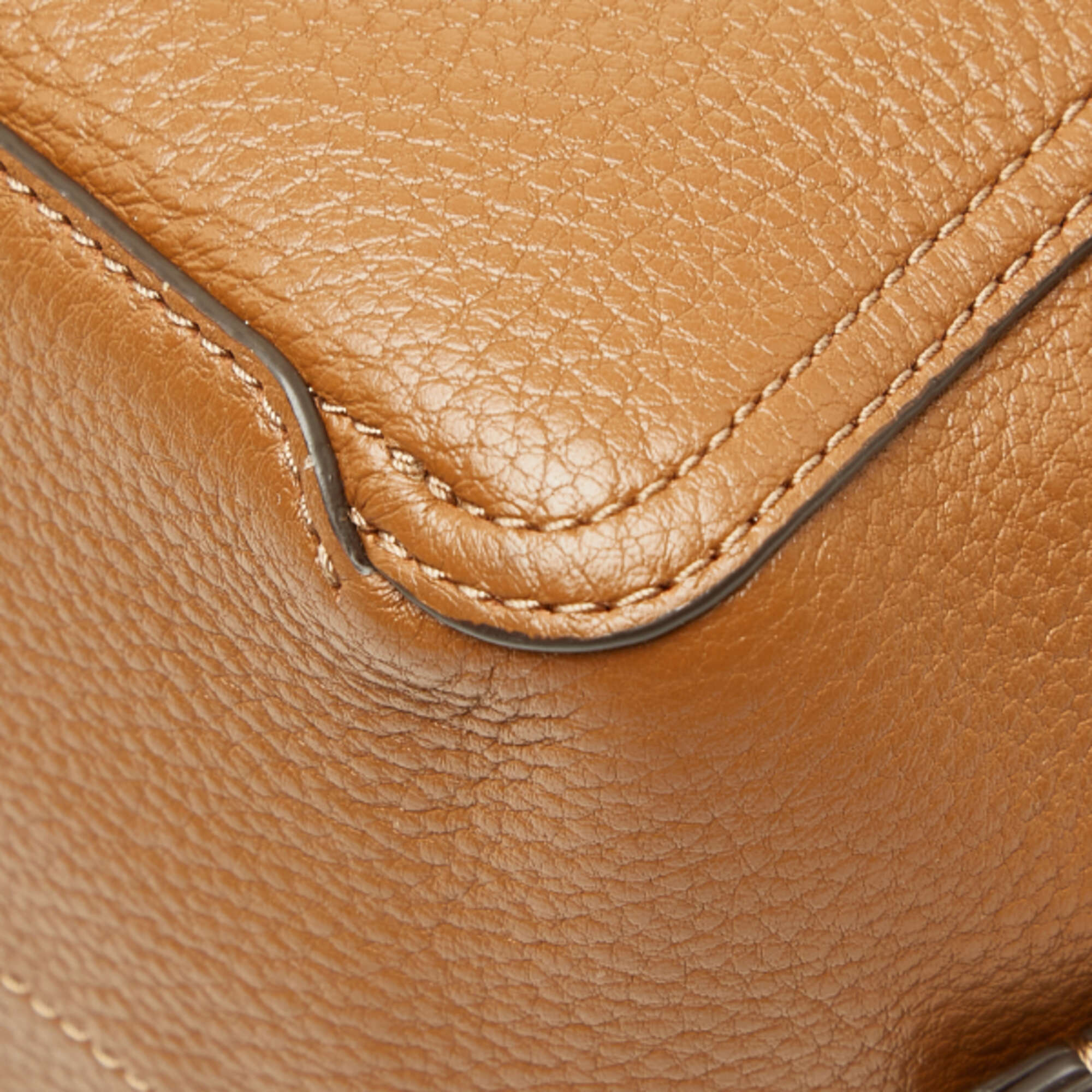 Tory Burch Brown Leather Handbag Shoulder Bag (Pre-Owned)