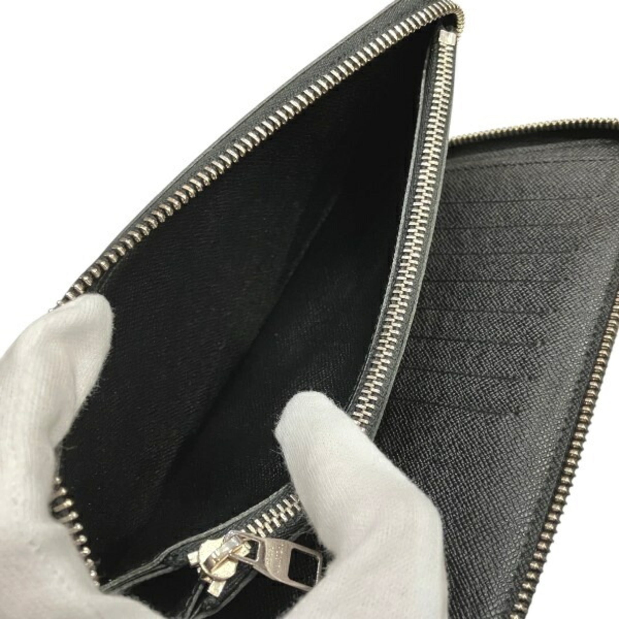 Louis Vuitton Black Long Wallet (Bi-Fold) (Pre-Owned)