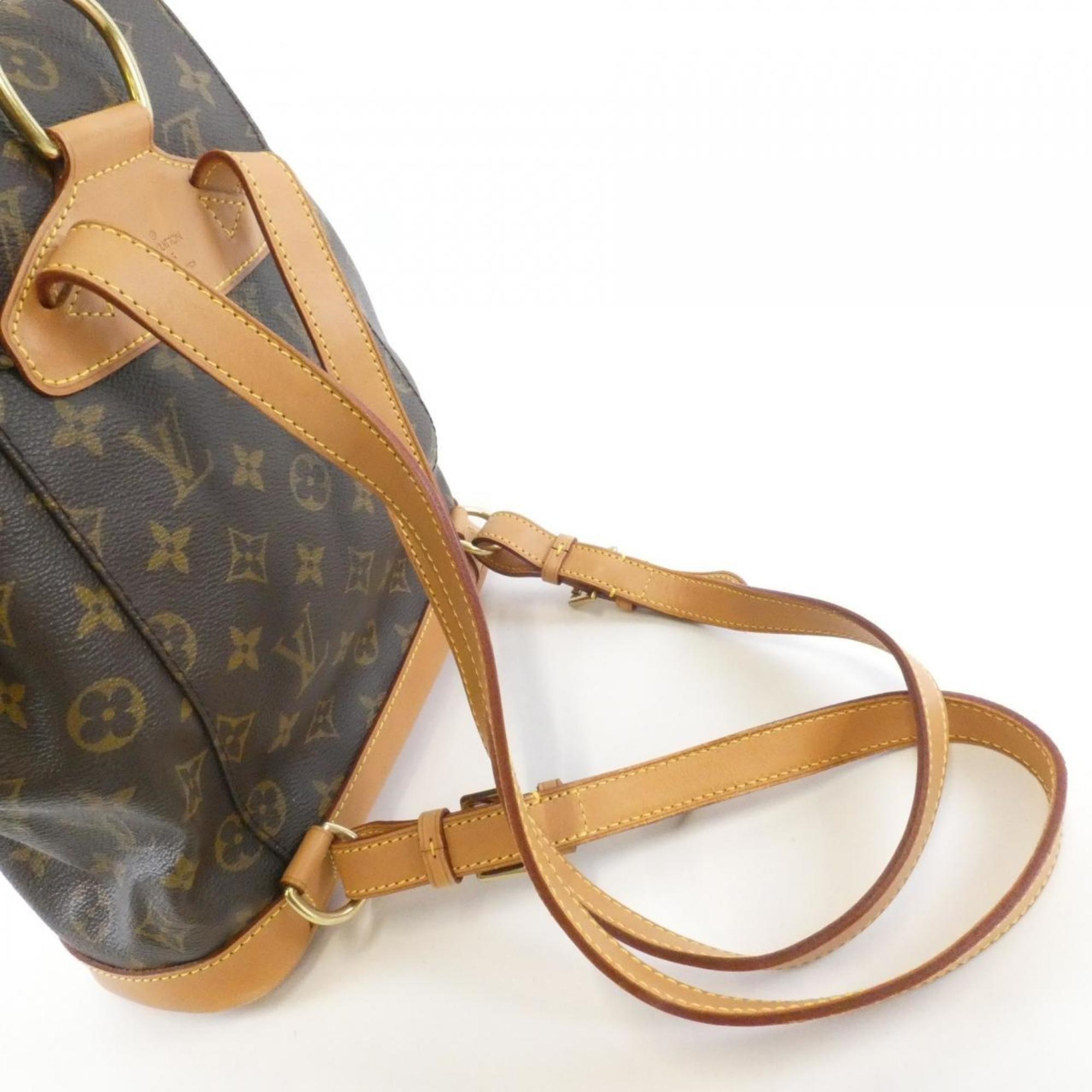 Louis Vuitton Brown Coated Canvas Backpack (Pre-Owned)
