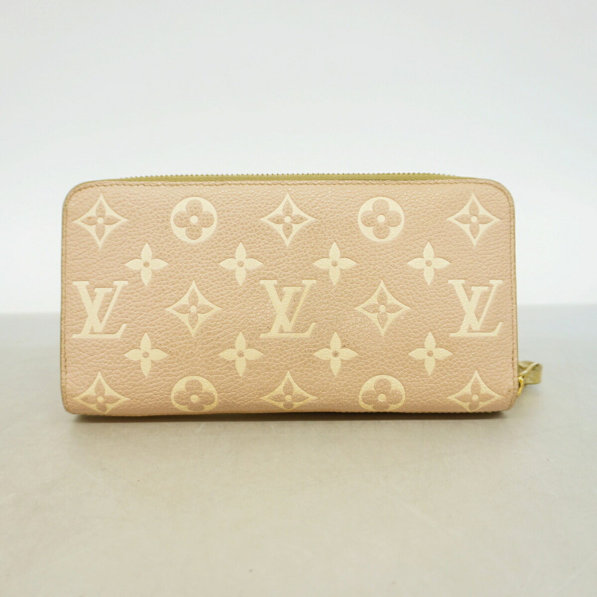 Louis Vuitton Beige Khaki Long Wallet (Bi-Fold) (Pre-Owned)
