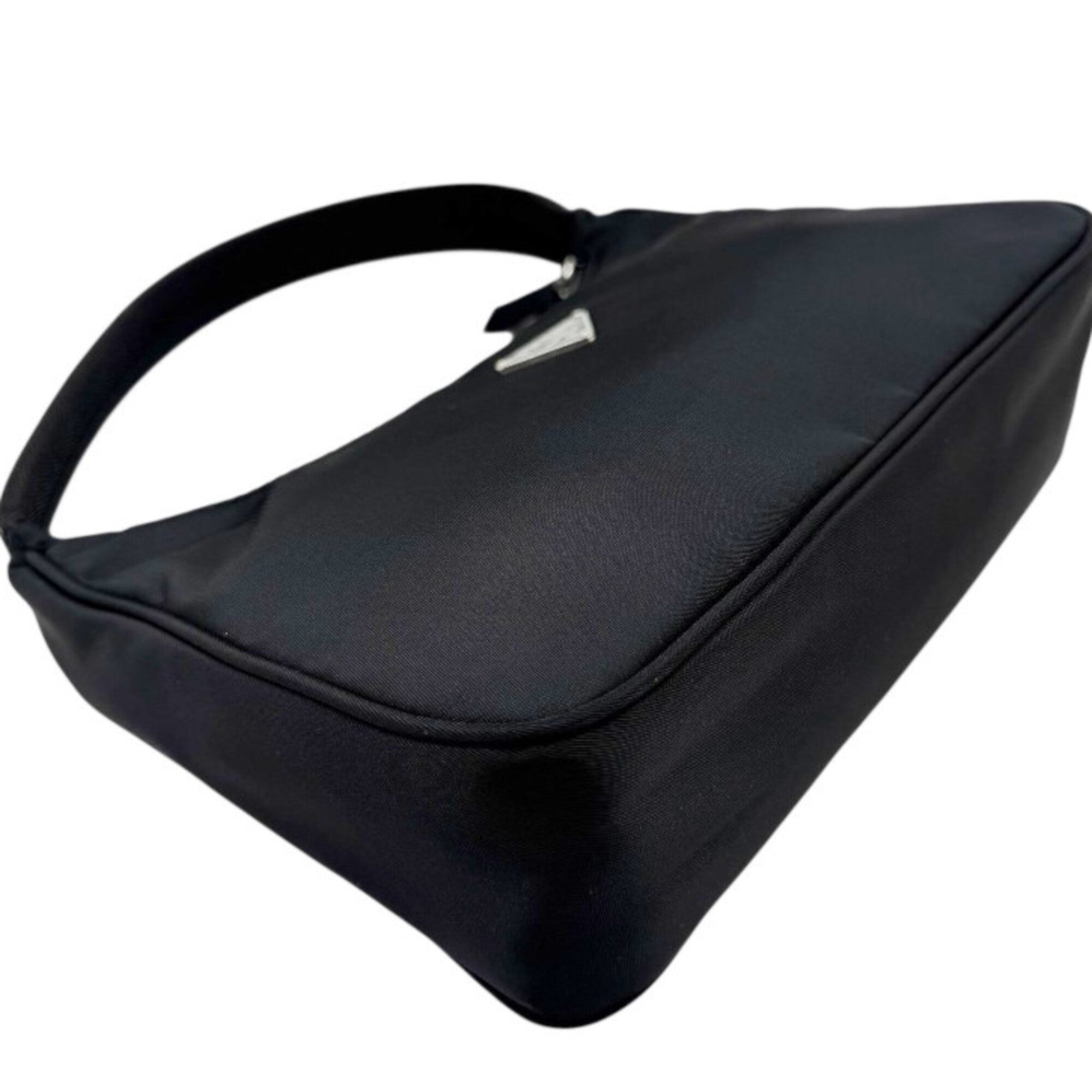 Prada Black Nylon Handbag Pouch Shoulder Bag (Pre-Owned)