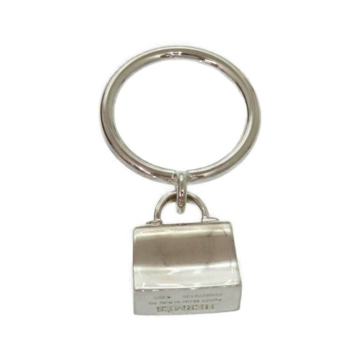 Hermes Silver 925 Band Ring (Pre-Owned)