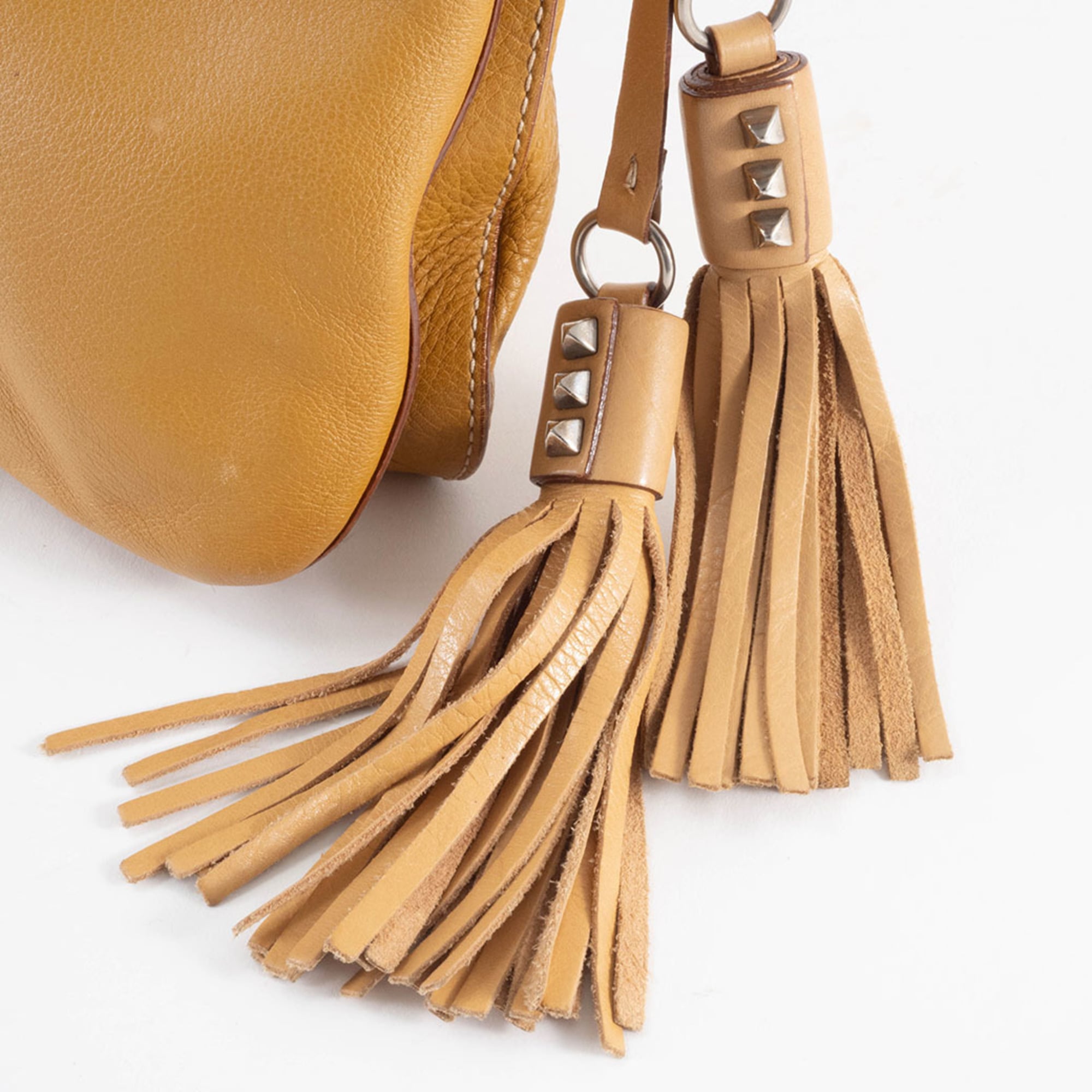 Prada Camel Leather Shoulder Bag (Pre-Owned)