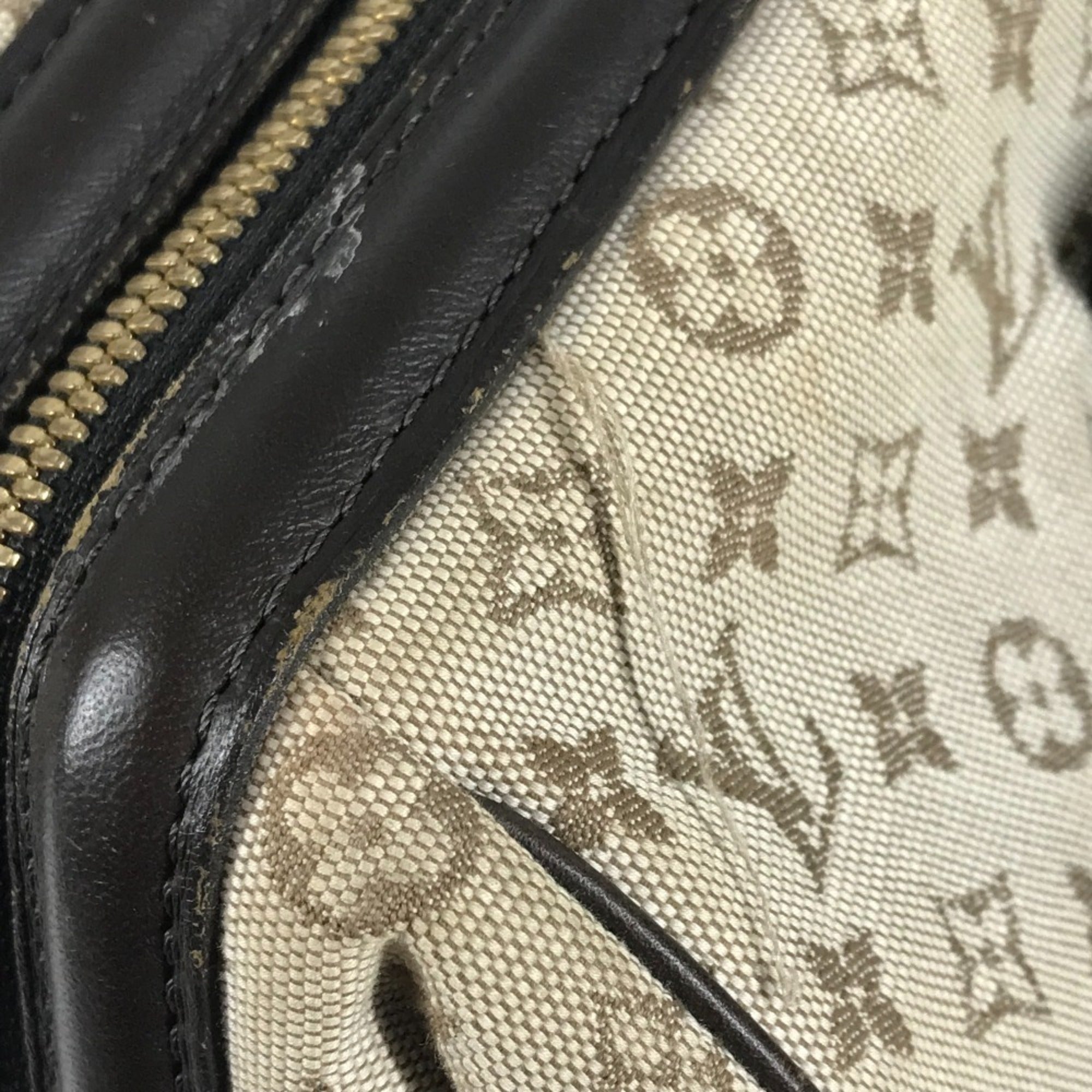 Louis Vuitton Khaki Monogram Mini Boston Bag Handbag Shoulder Bag (Pre-Owned)