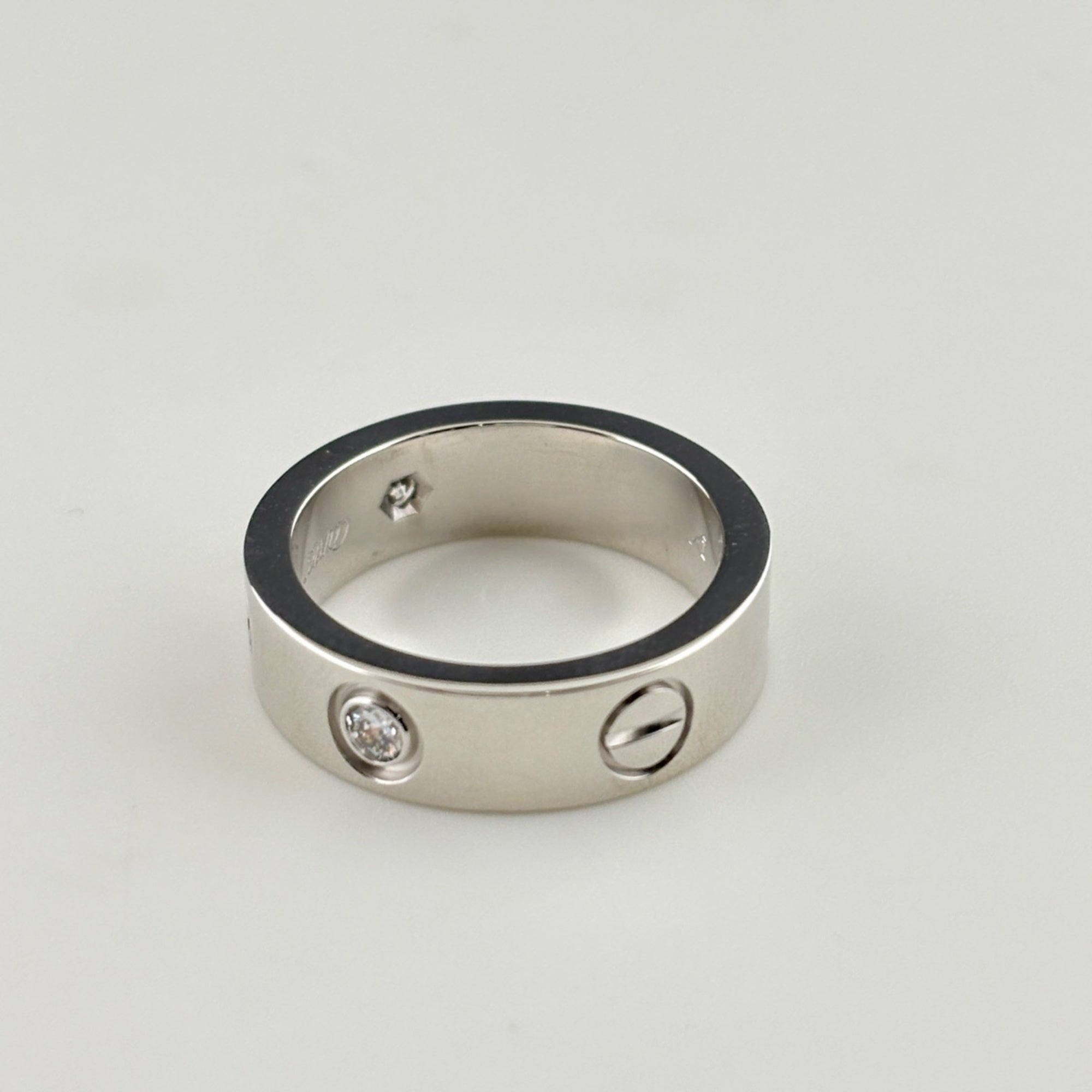 Cartier Silver Band Ring (Pre-Owned)