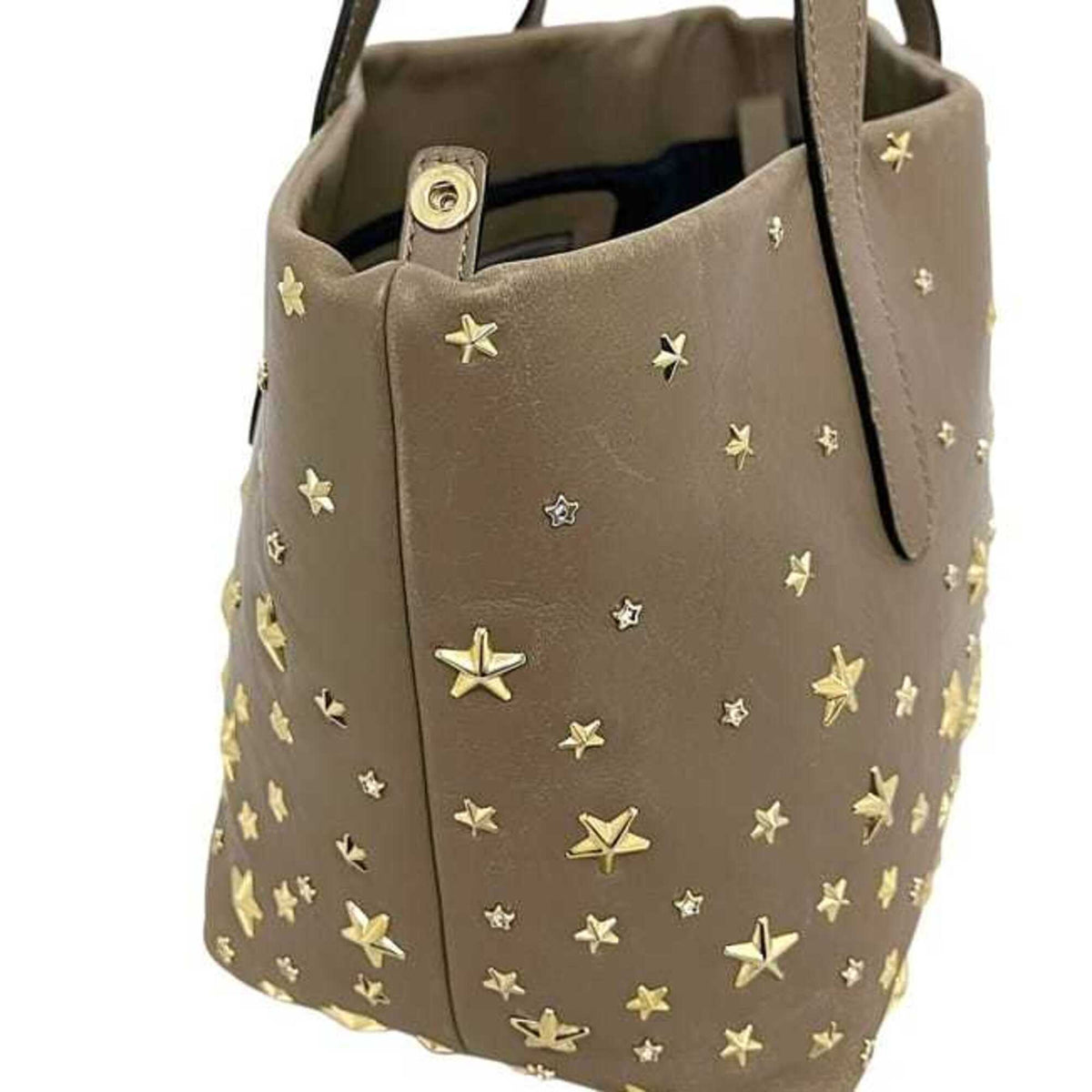 Jimmy Choo Beige Leather Tote Bag (Pre-Owned)