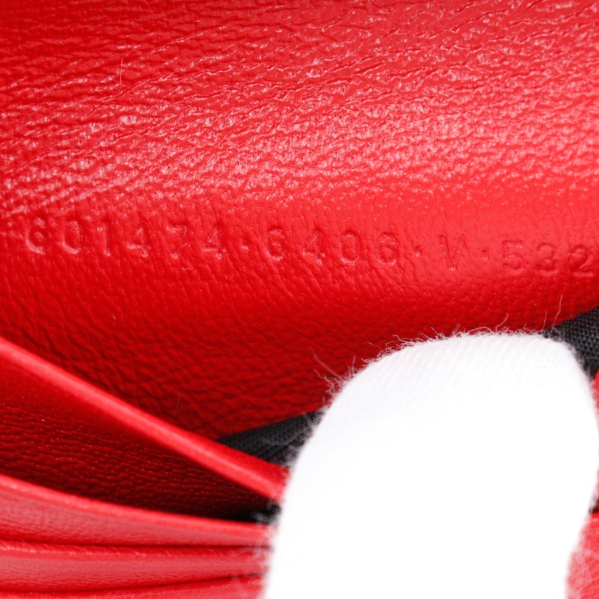 Balenciaga Red Color Leather Wallet (Bi-Fold) (Pre-Owned)