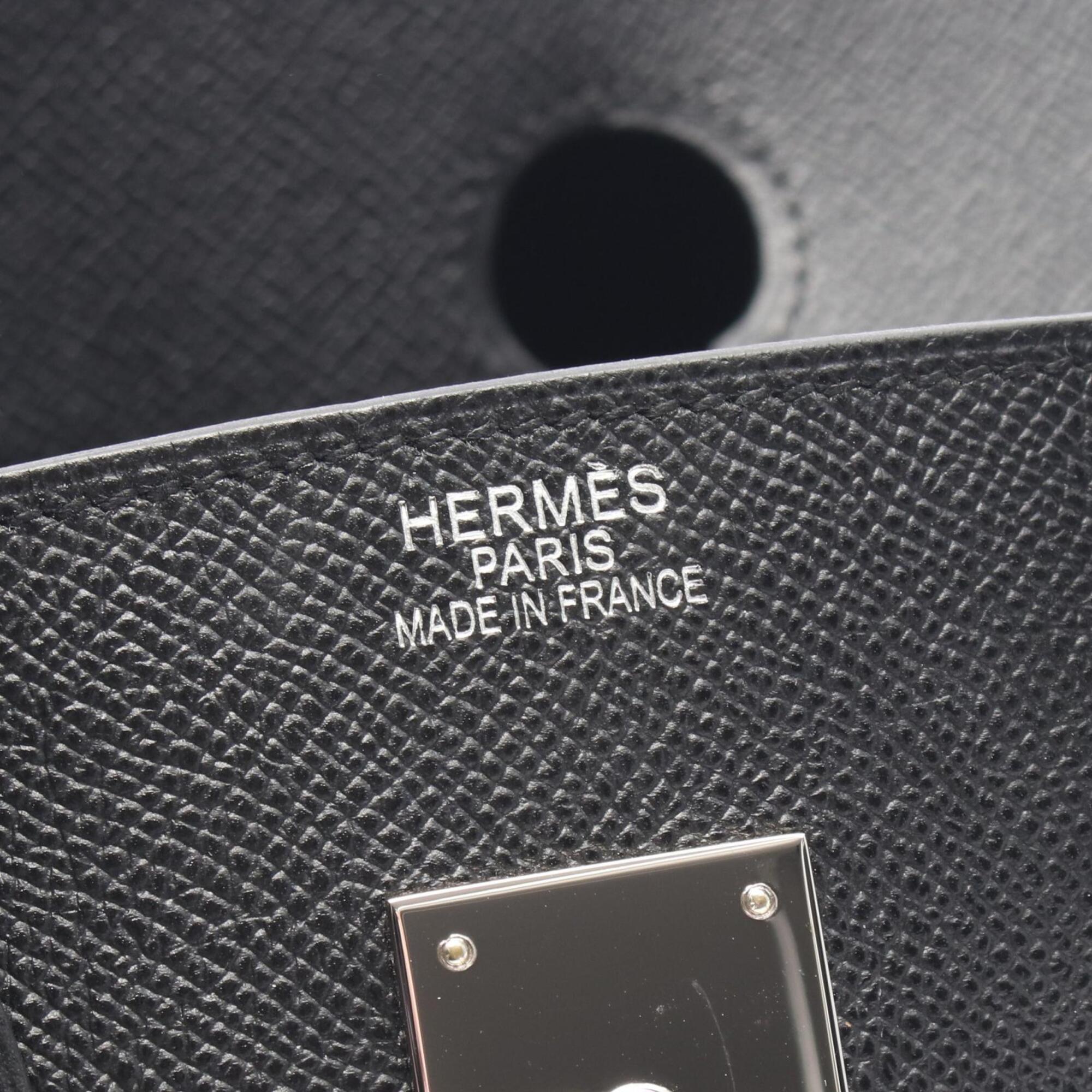 Hermes Black Epsom Leather Handbag (Pre-Owned)