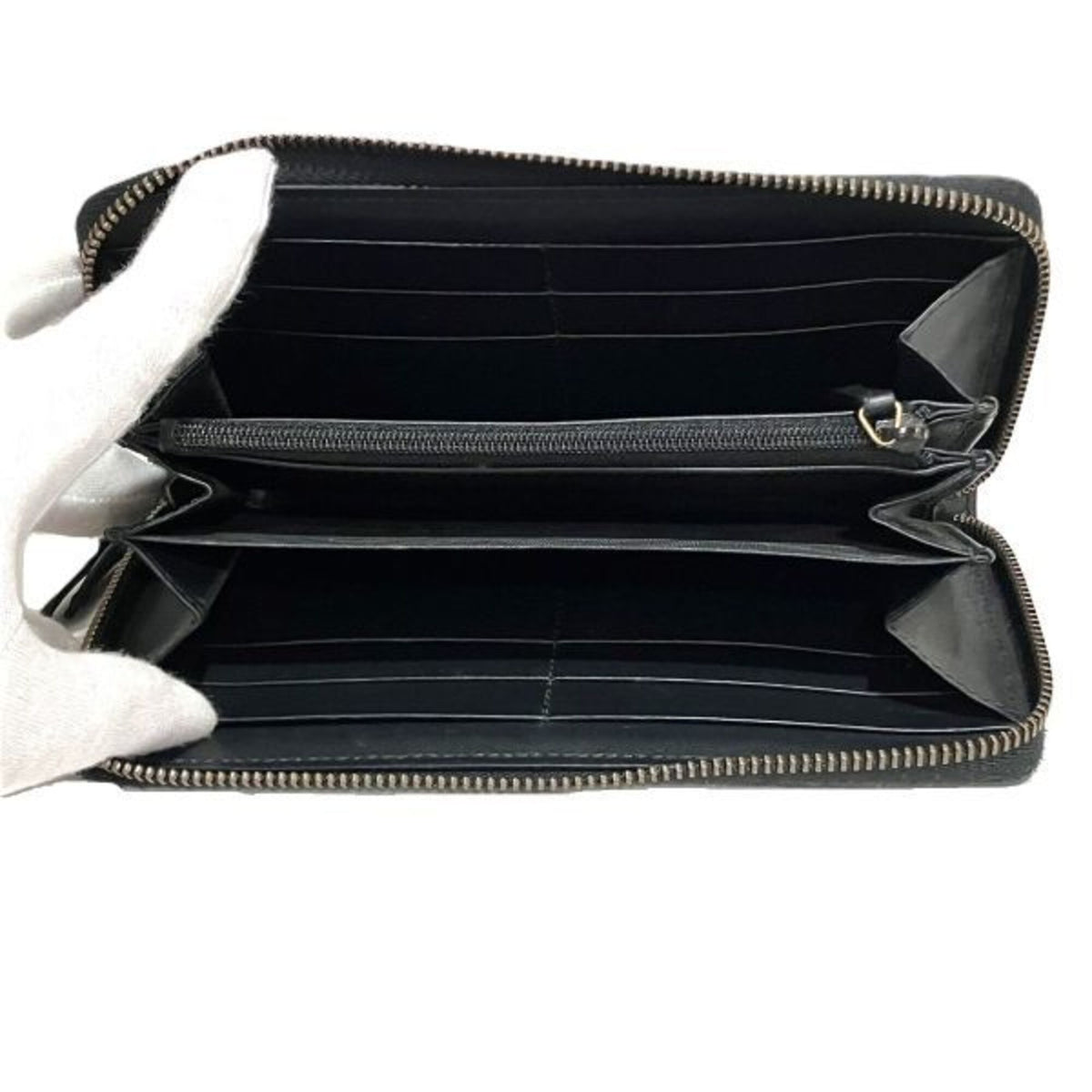 Gucci Black Leather Long Wallet (Bi-Fold) (Pre-Owned)