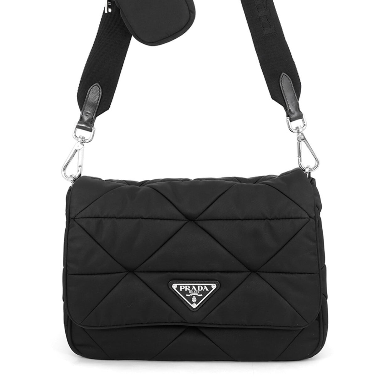 Prada Black Nylon Shoulder Bag (Pre-Owned)