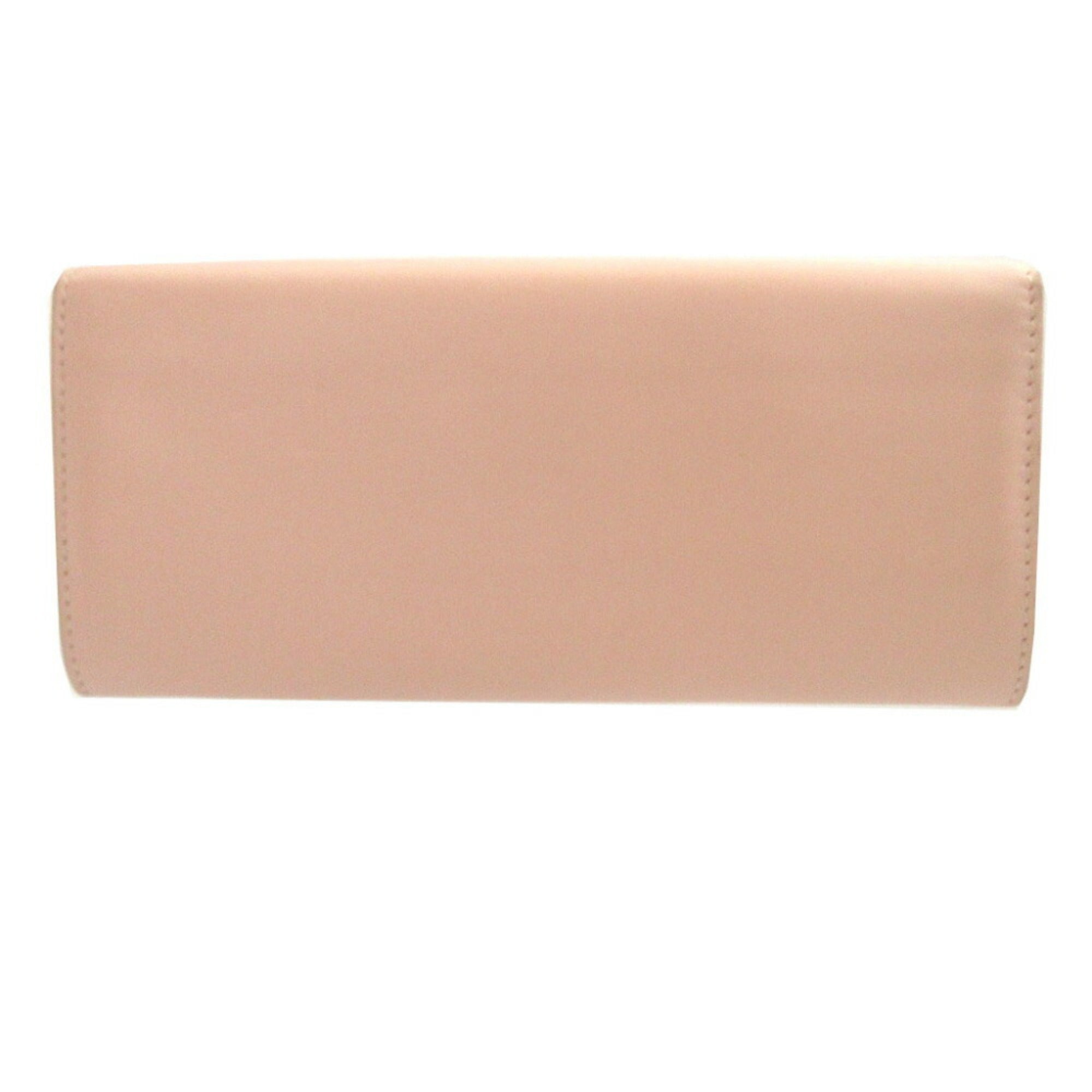 Tod's Pink Leather Long Wallet (Bi-Fold) (Pre-Owned)