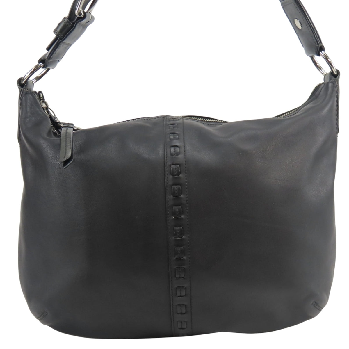 Coach Black Leather Shoulder Bag (Pre-Owned)