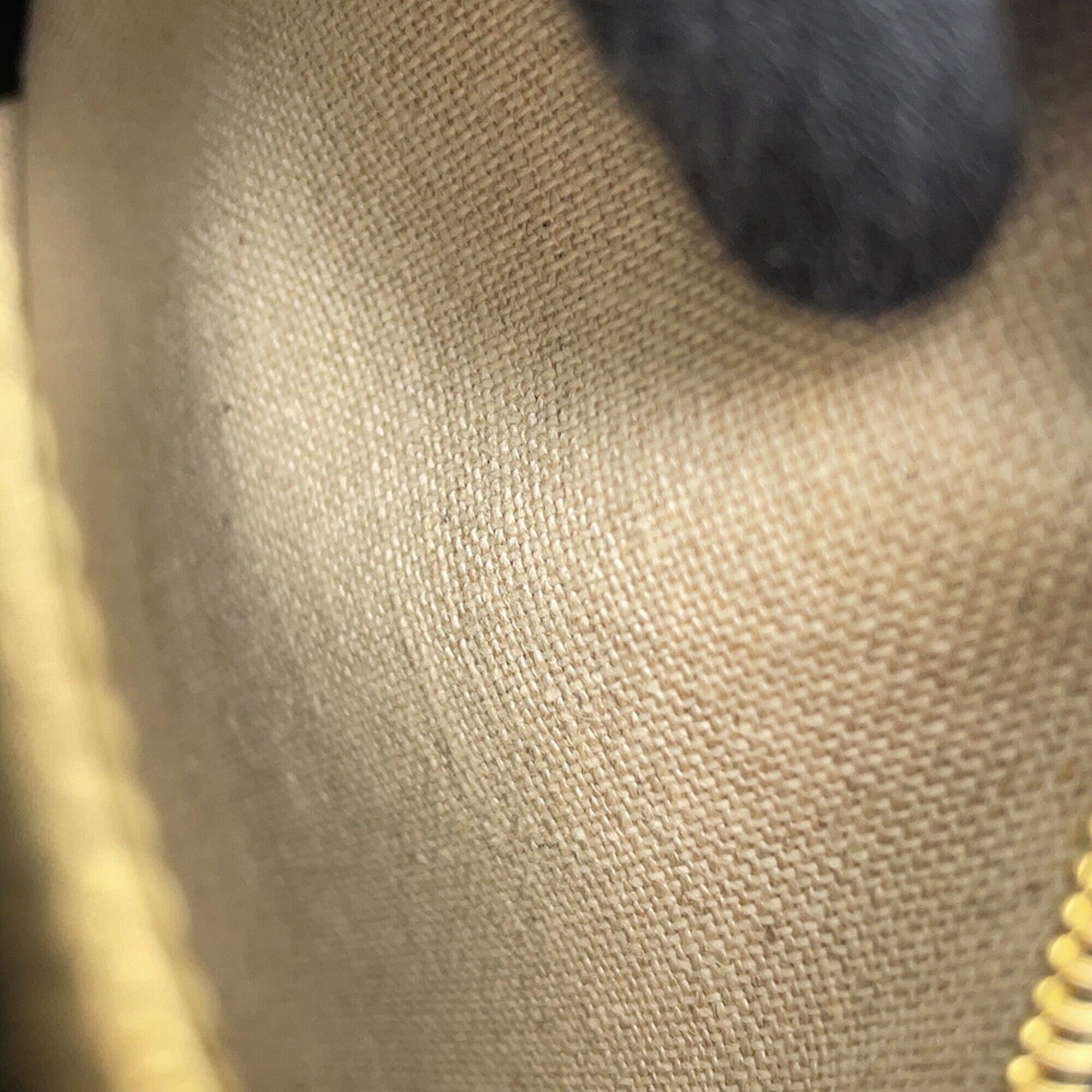 Celine Black Ivory Canvas Leather Shoulder Bag (Pre-Owned)