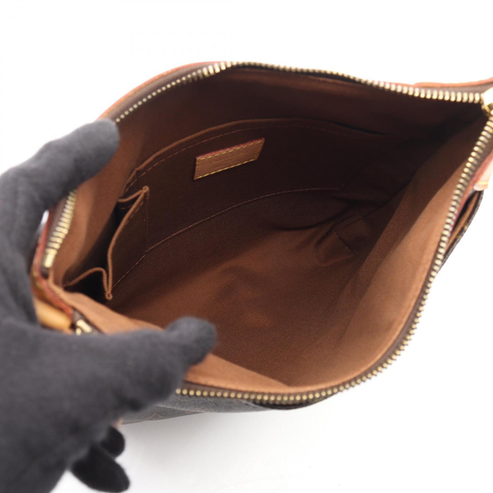Louis Vuitton Brown Pvc Leather Handbag Shoulder Bag (Pre-Owned)