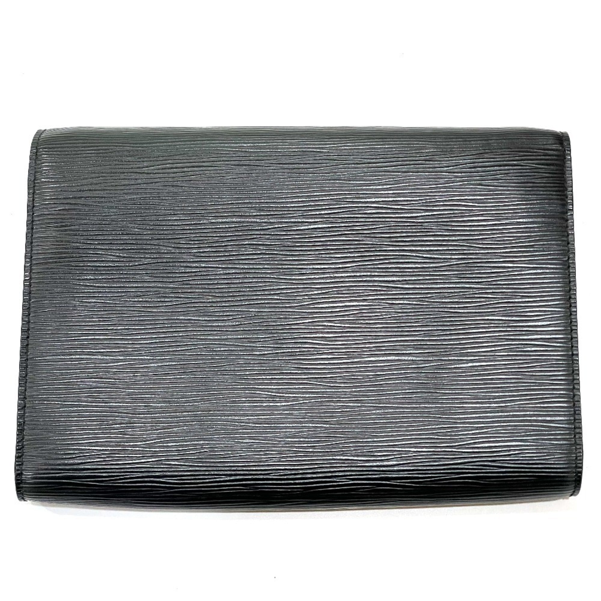 Louis Vuitton Noir Epi Leather Clutch Bag Pochette Shoulder Bag (Pre-Owned)