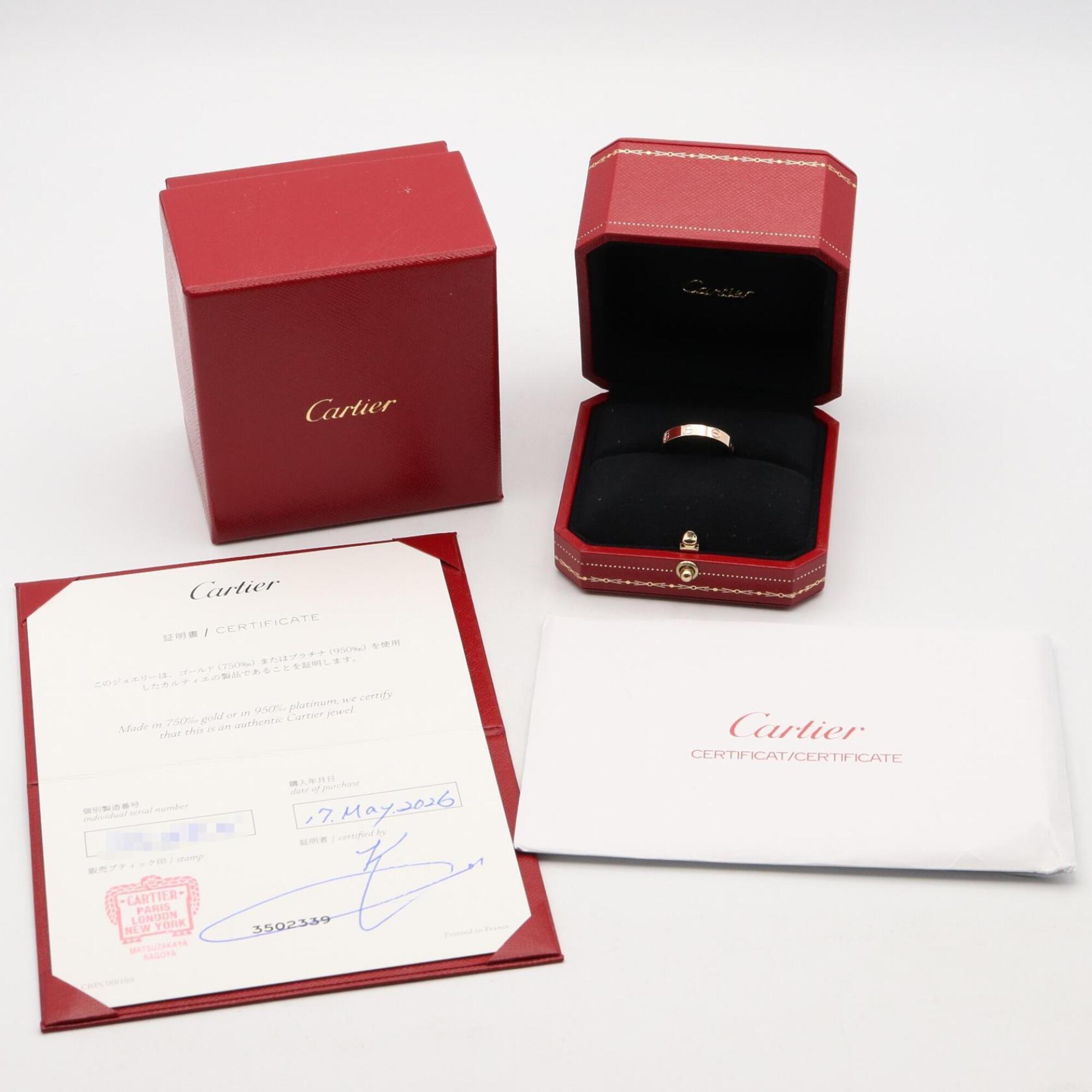 Cartier Gold Pink Gold (18K) Band Ring (Pre-Owned)