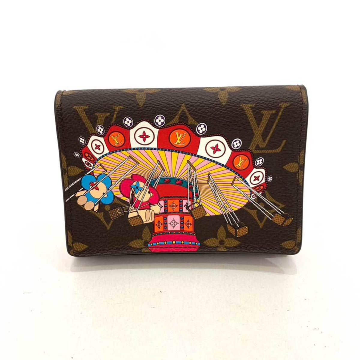 Louis Vuitton Monogram Brown Rose Ballerine Monogram Wallet (Tri-Fold) (Pre-Owned)
