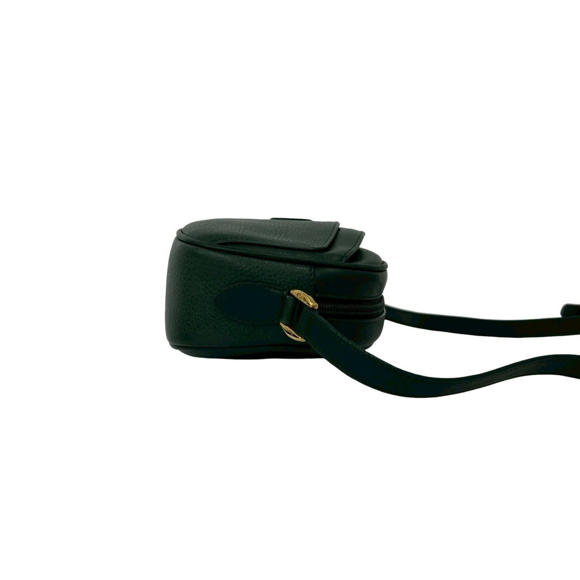 Gucci Green Leather Pochette Shoulder Bag (Pre-Owned)
