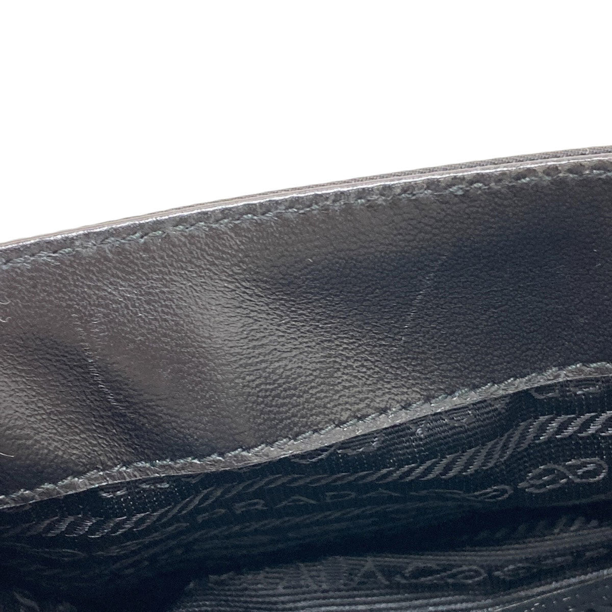 Prada Black Nylon Leather Handbag (Pre-Owned)