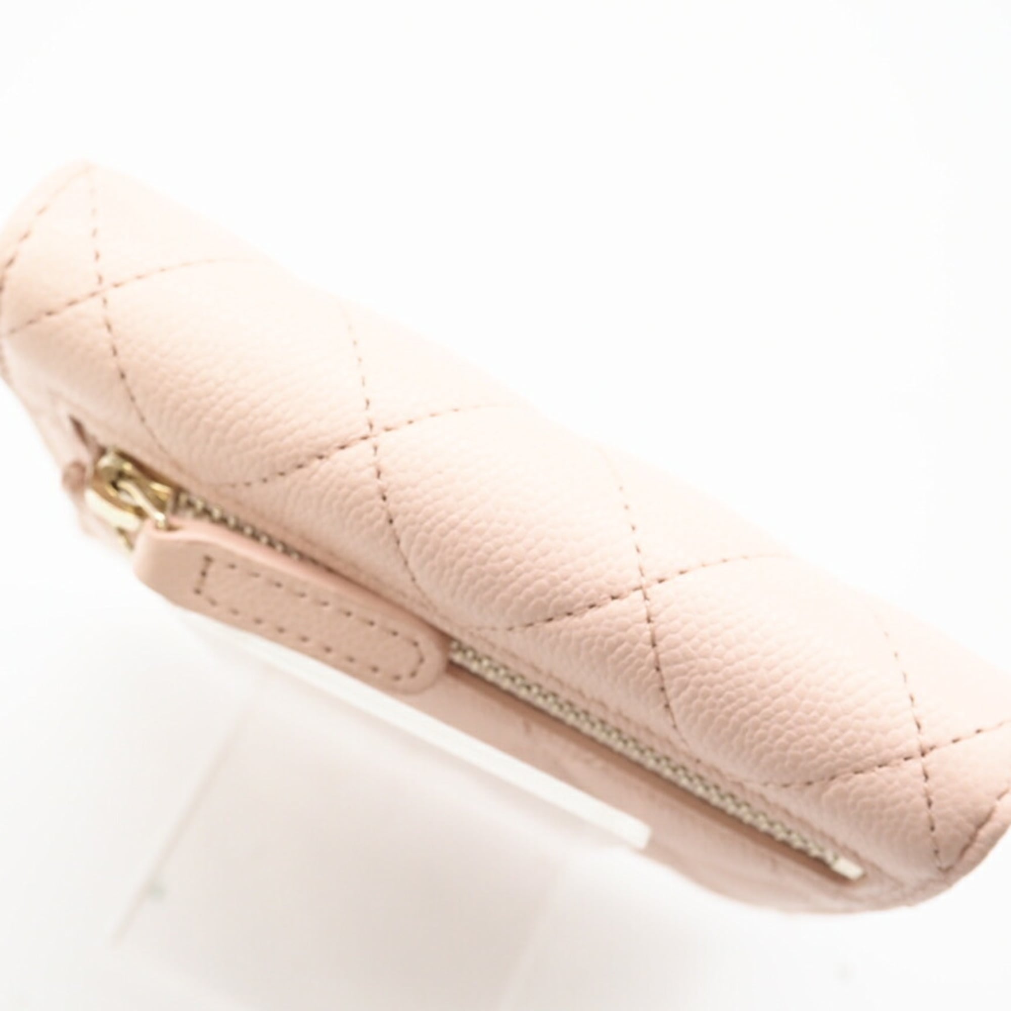Chanel Matelasse Pink Leather Wallet (Tri-Fold) (Pre-Owned)
