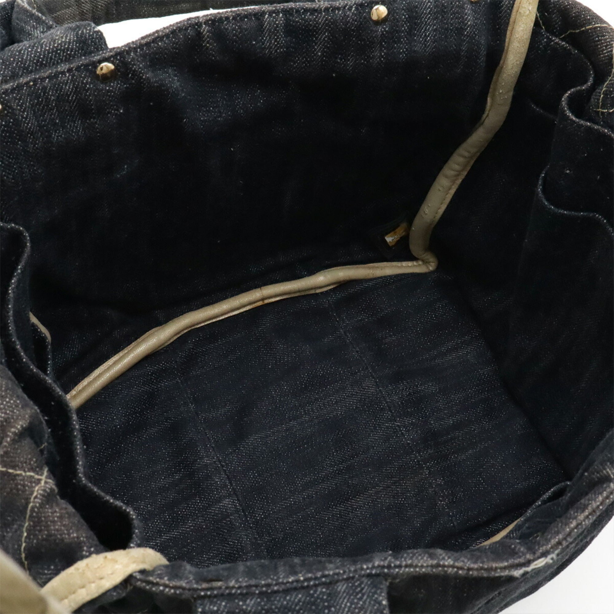 Chanel Blue Denim Handbag Tote Bag (Pre-Owned)