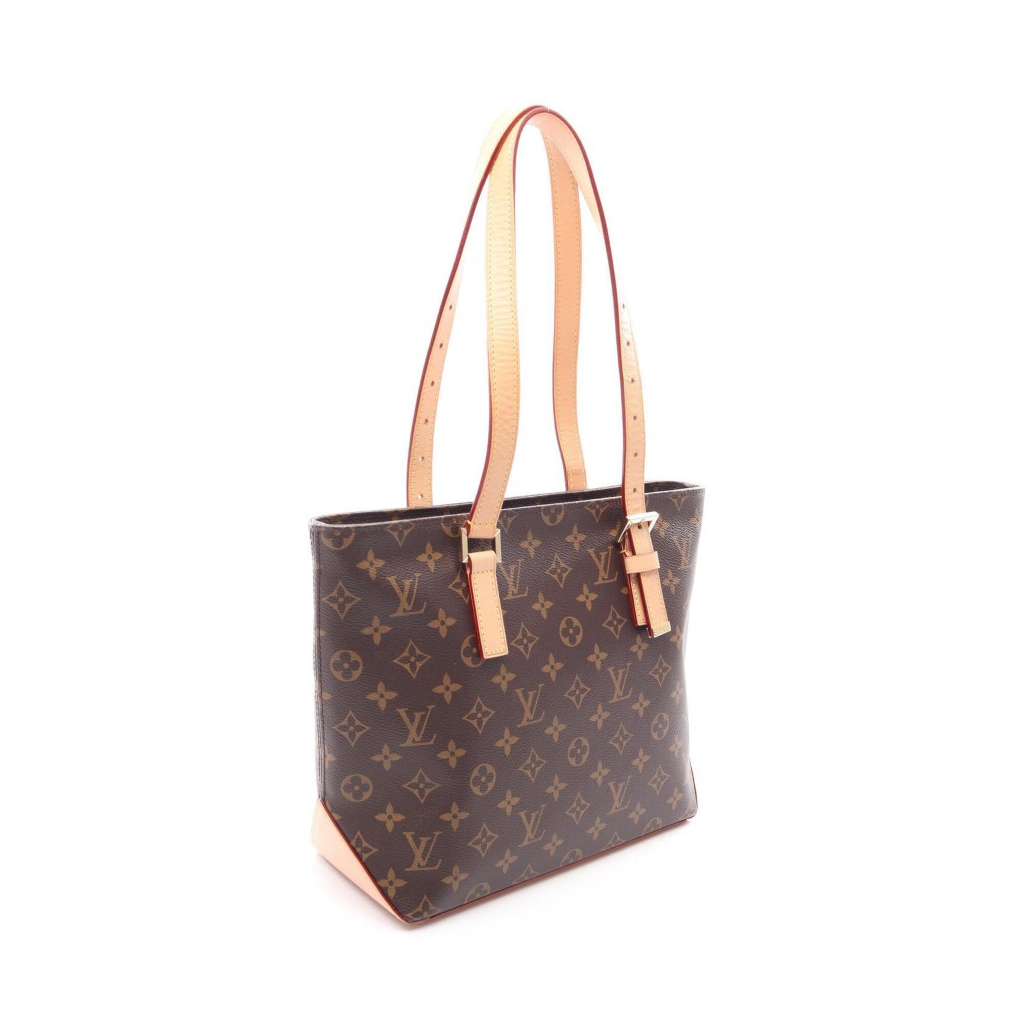 Louis Vuitton Brown Monogram Coated Canvas Handbag Tote Bag (Pre-Owned)