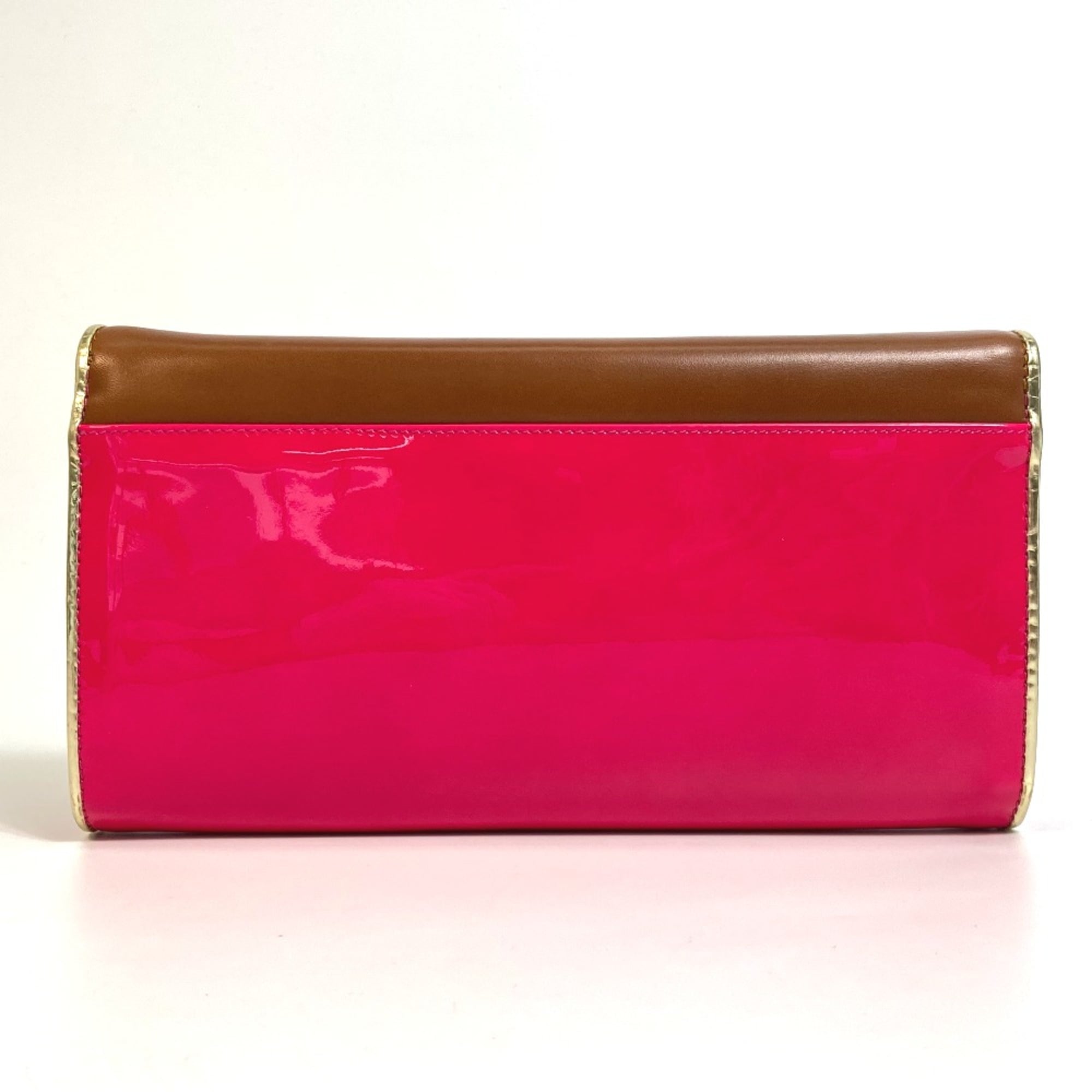 Christian Louboutin Brown Leather Clutch Bag (Pre-Owned)
