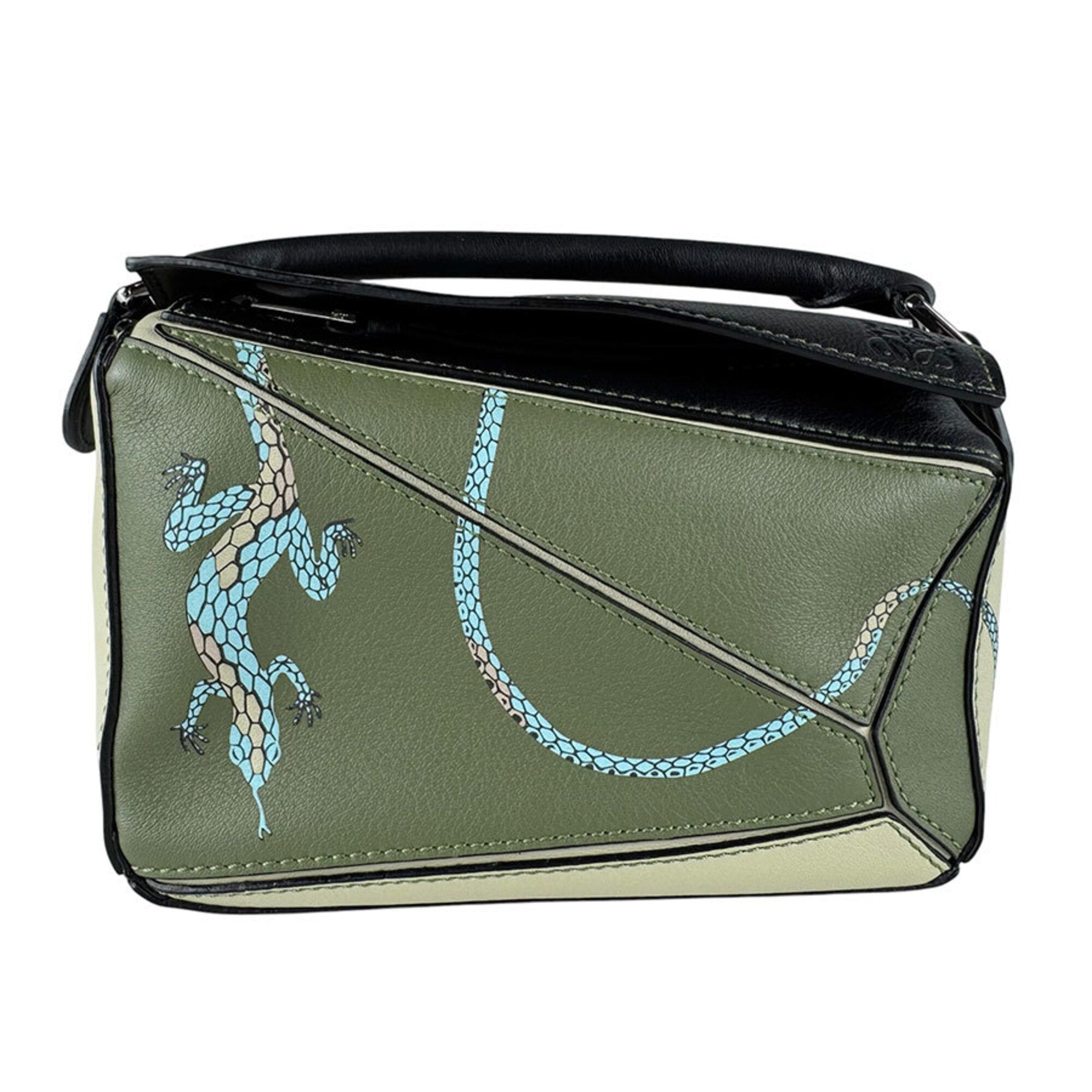 Loewe Green Leather Shoulder Bag (Pre-Owned)